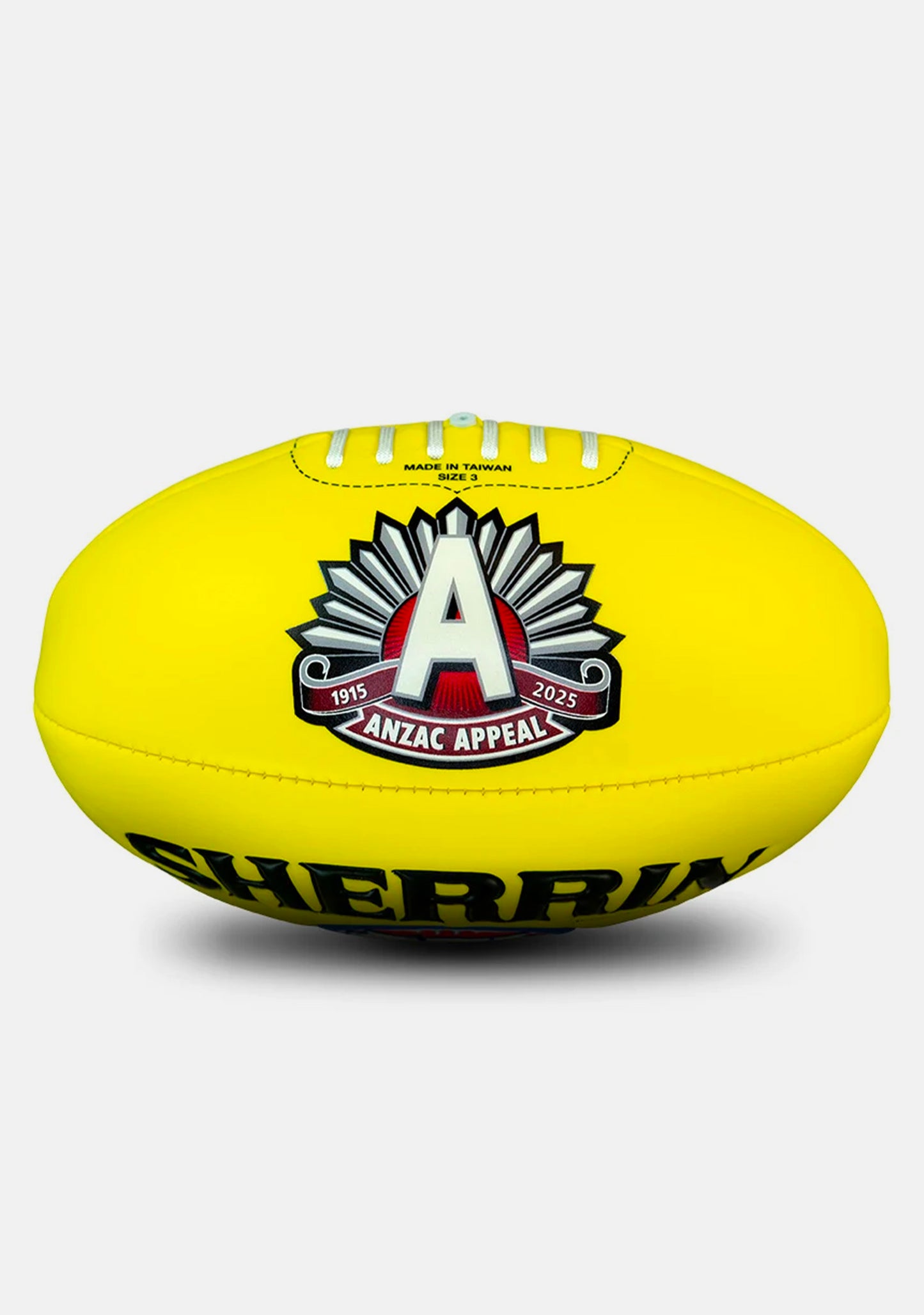 Sherrin 2025 ANZAC Day Super Soft Touch Football Yellow