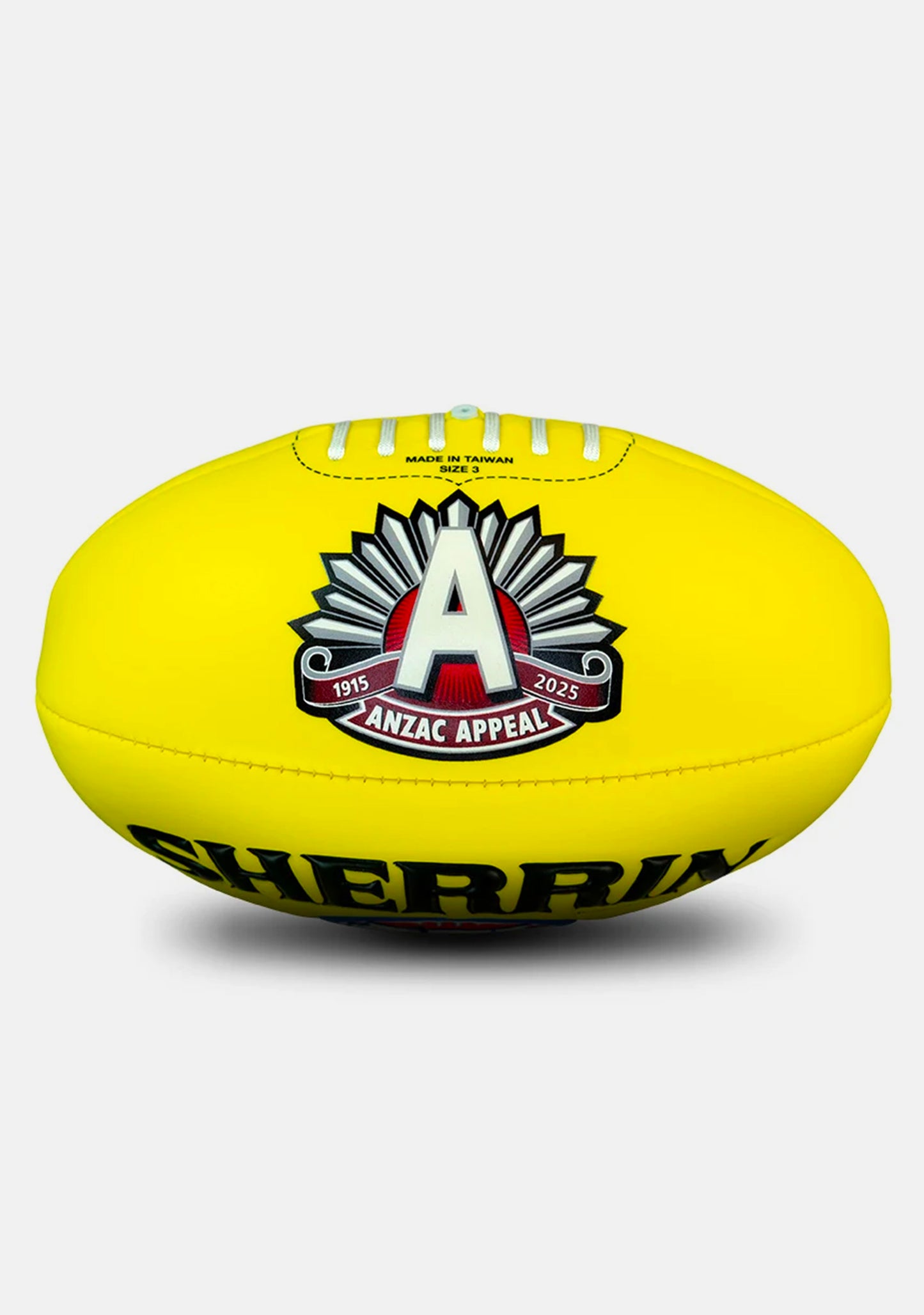 Sherrin 2025 ANZAC Eve Super Soft Touch Football Yellow