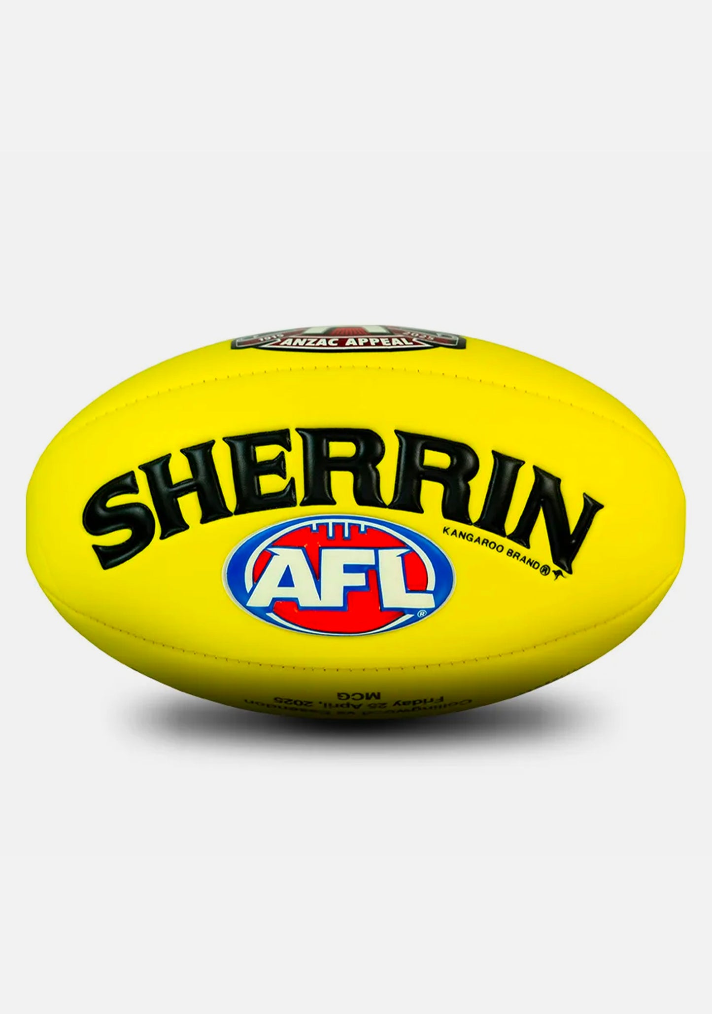 Sherrin 2025 ANZAC Eve Super Soft Touch Football Yellow