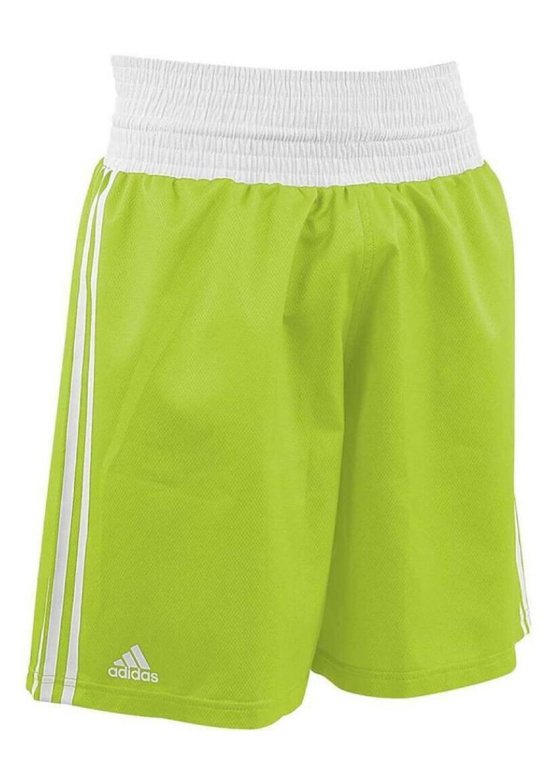 Adidas Mens Boxing Short Fluro Green <BR> ADIBTS01