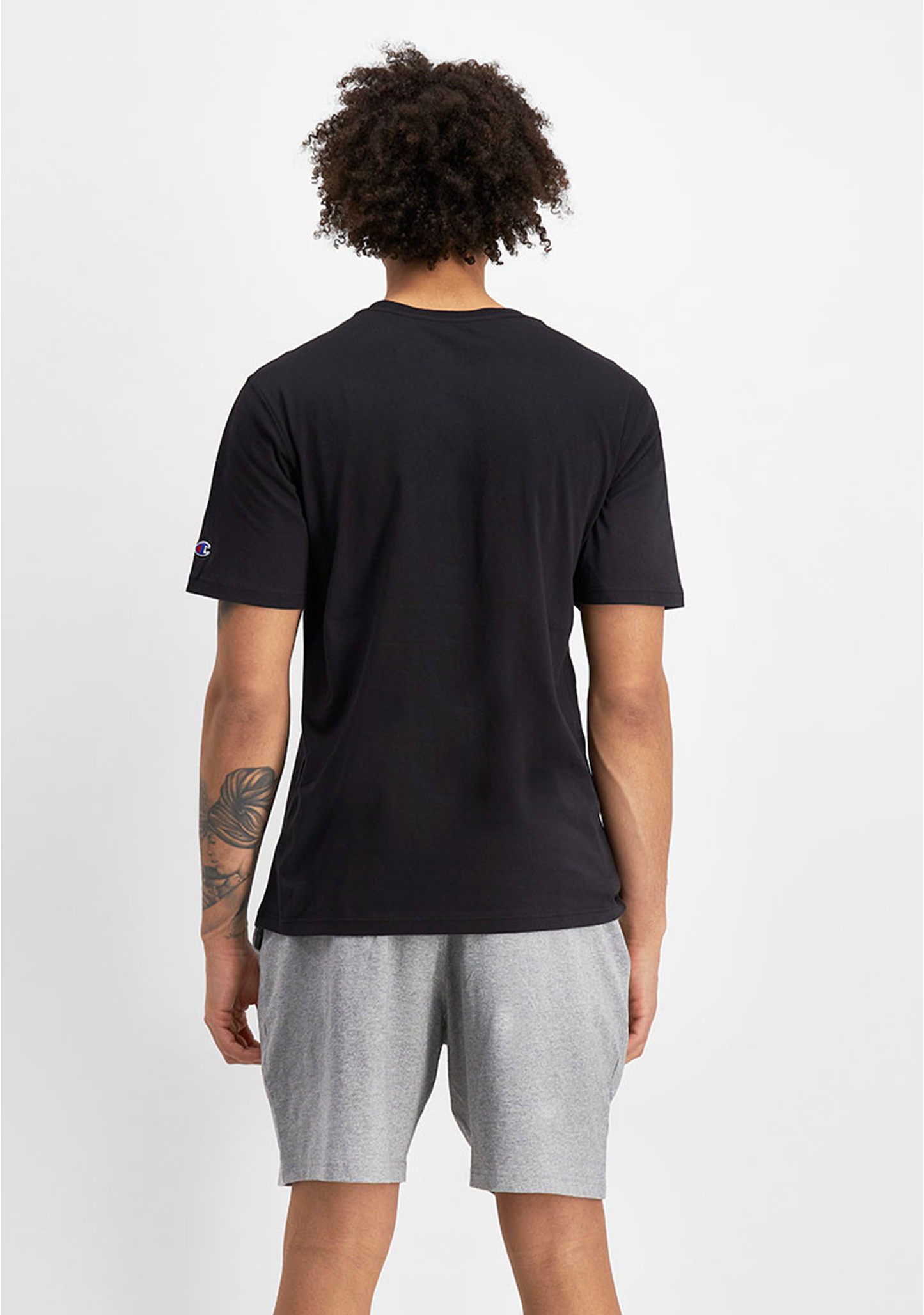 Champion Men’s C Logo Short Sleeve Tee Black