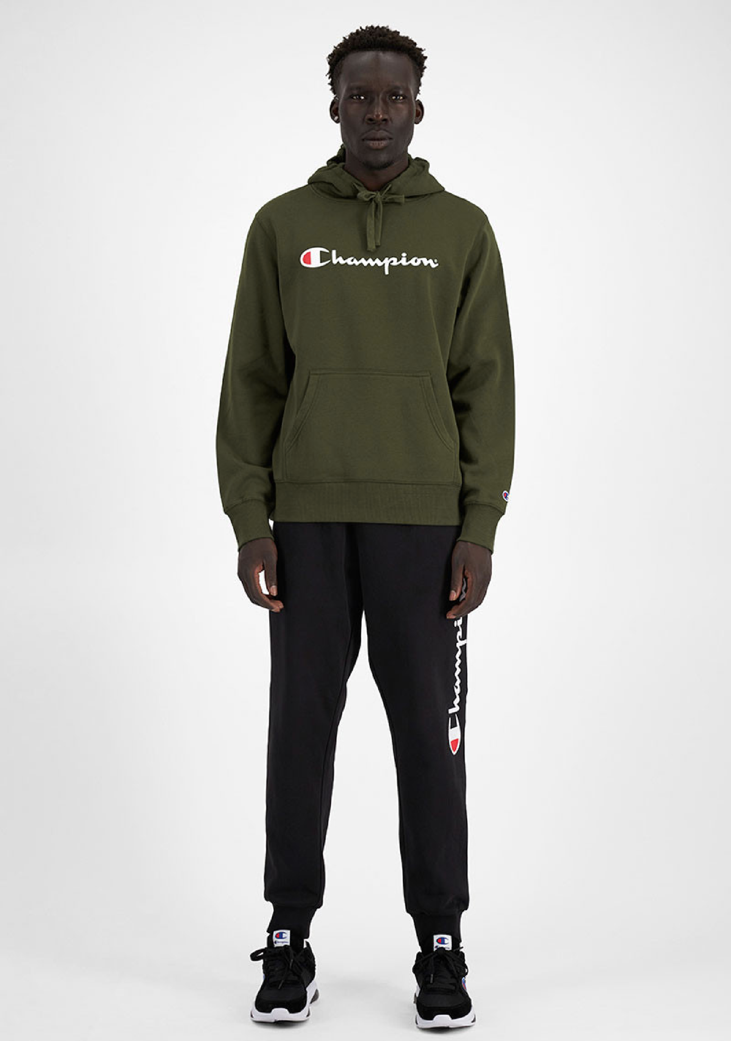 Champion Men’s Script Hoodie Forest Green