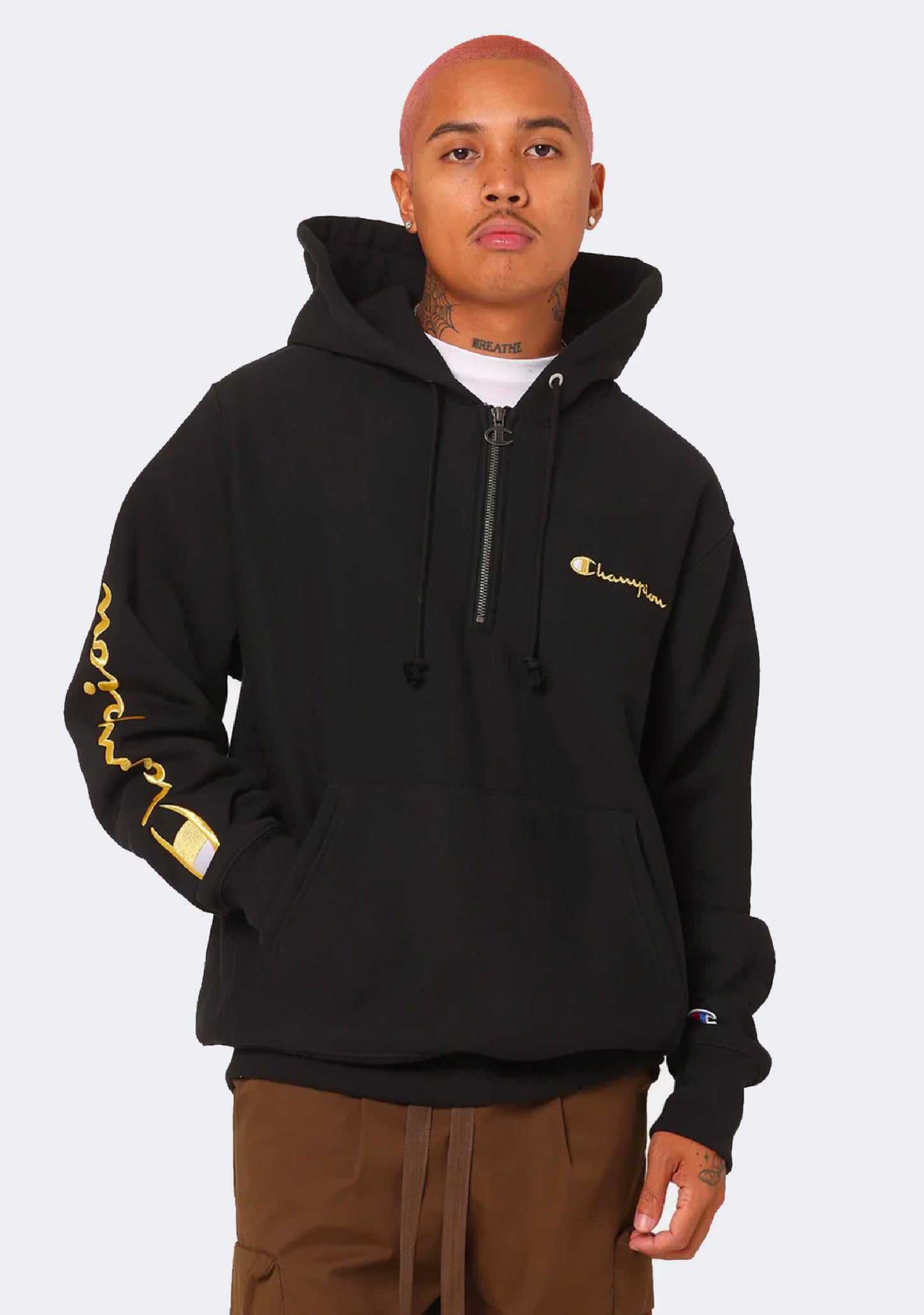 Champion Men's Reverse Weave Quarter Zip Hoodie