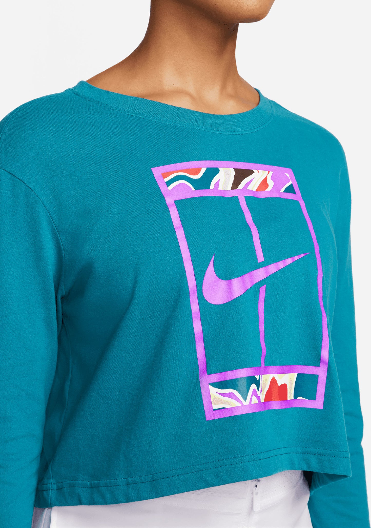 Nike Womens Dri-Fit Long Sleeves Slam Tee