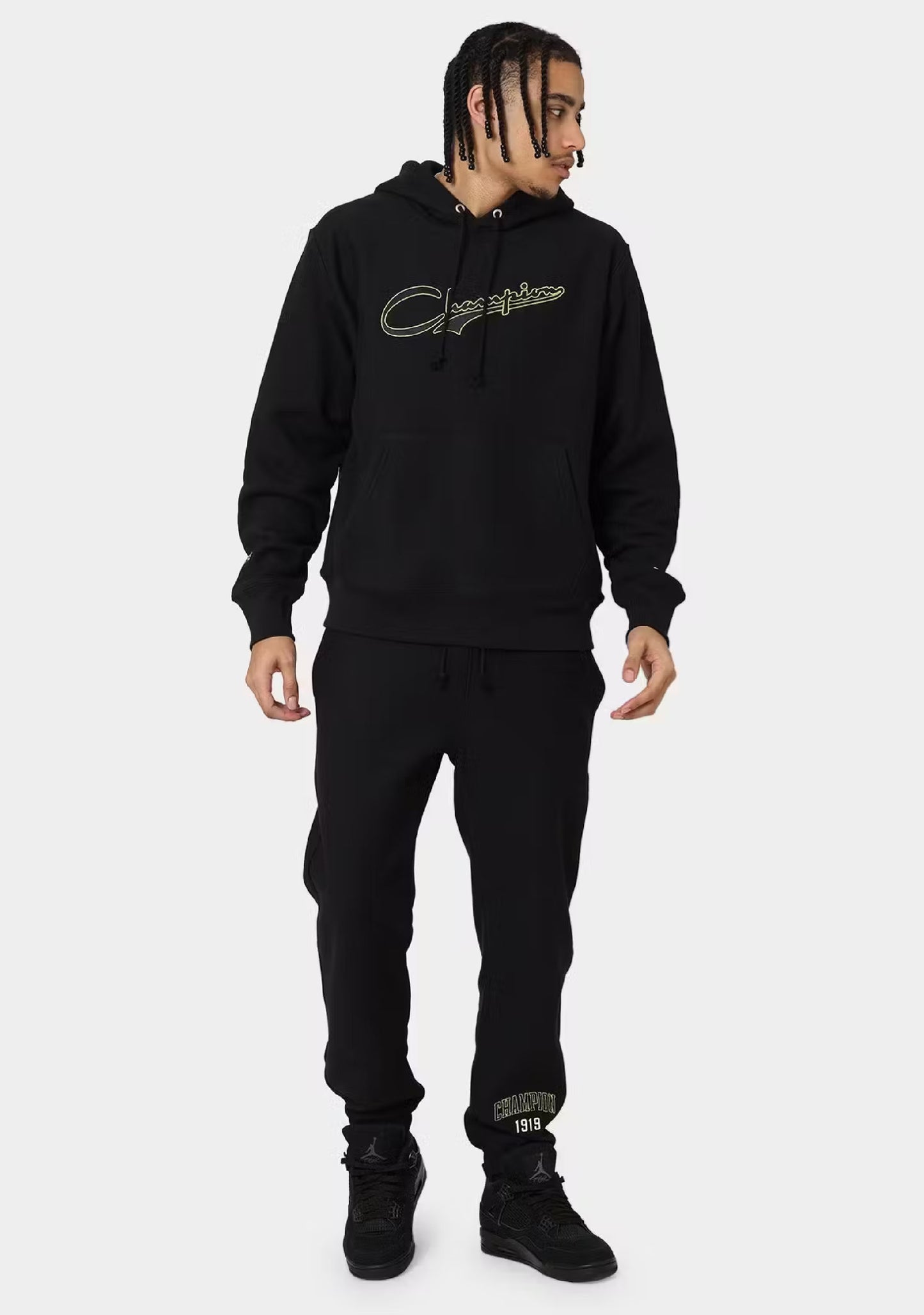 Champion Men’s Reverse Weave Archive Script Hoodie