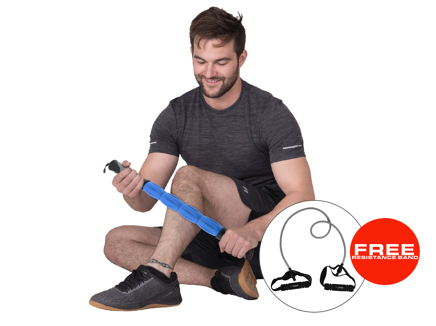 GoZone Massage Stick WITH FREE Light Resistance Band