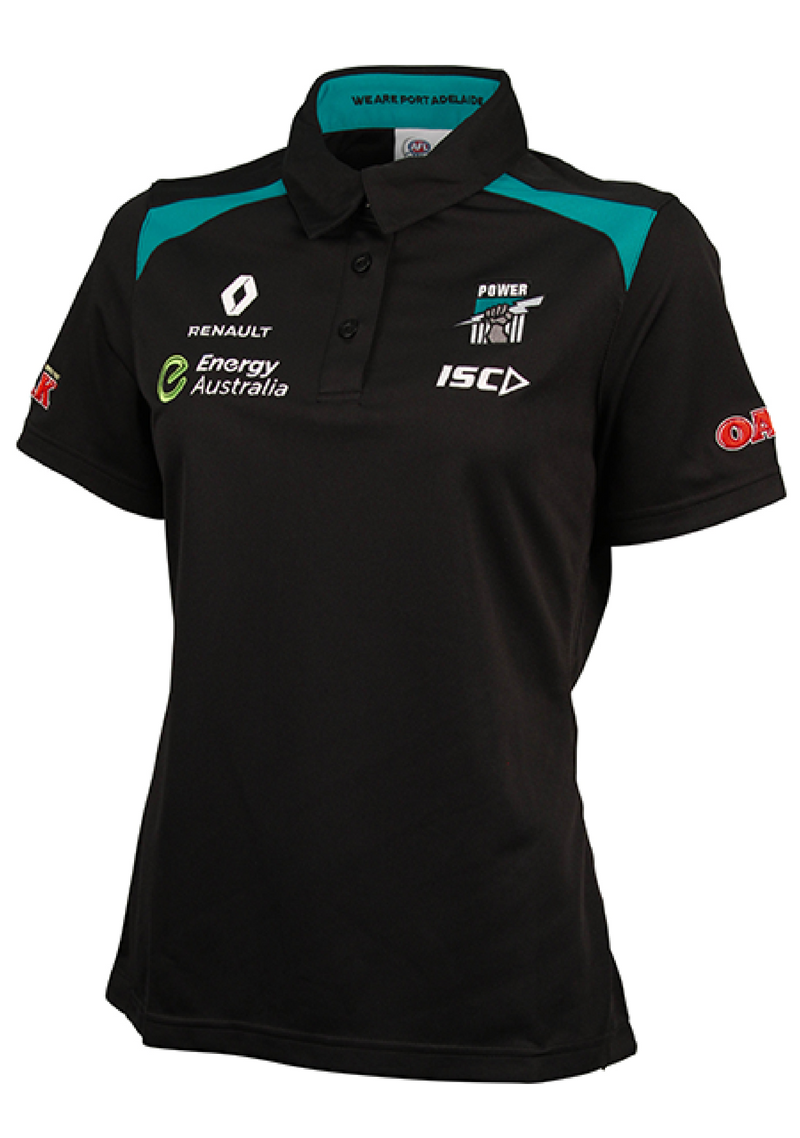 ISC Port Adelaide Power 2016 Media Polo Womens <br> PA16POL1L