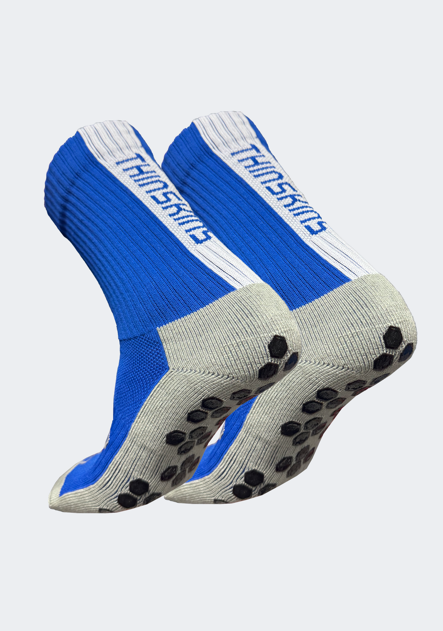 Thin Skins Grip Crew Socks Royal Blue