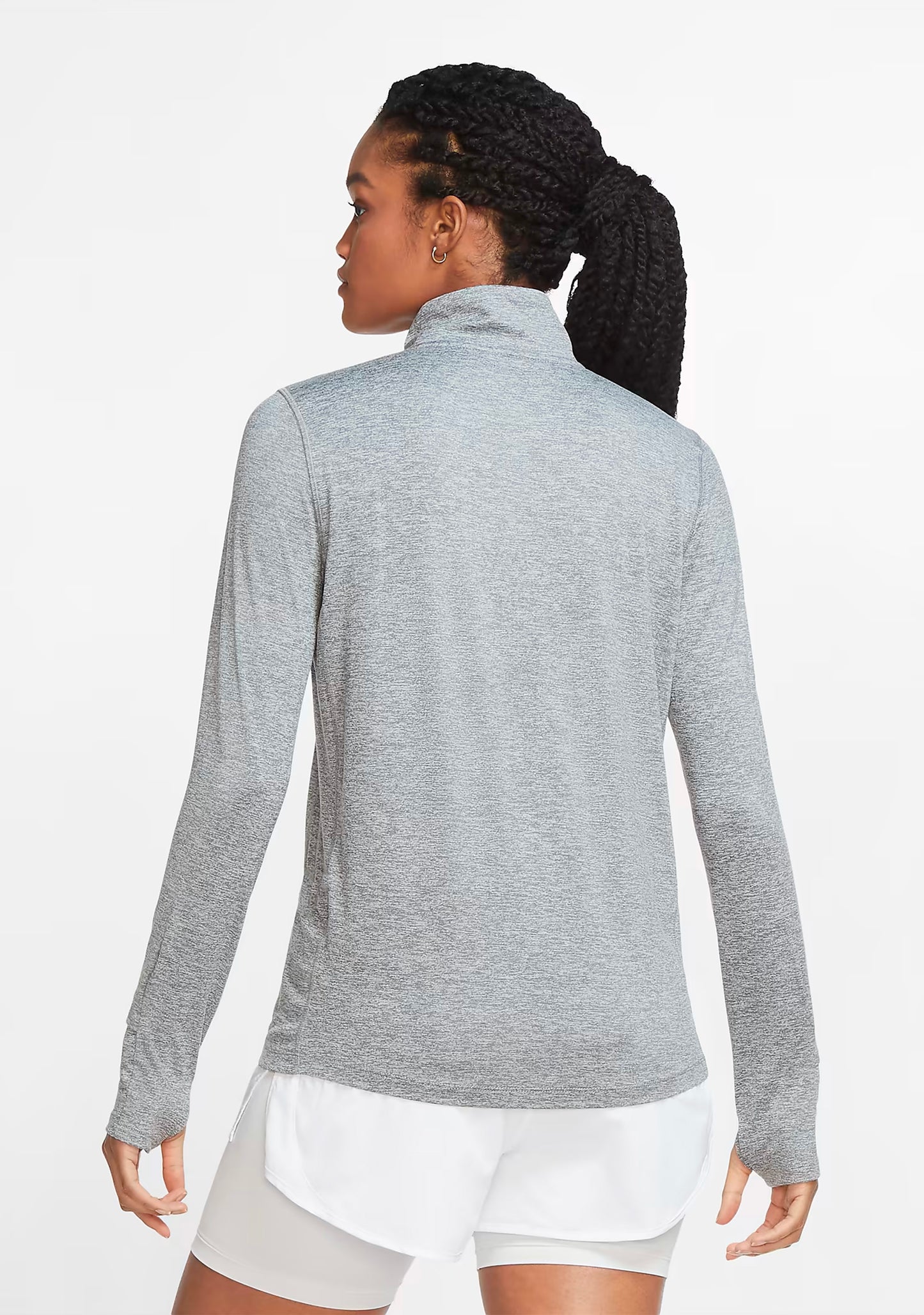 Nike Women's Team Dri-FIT Element Half Zip Top Grey