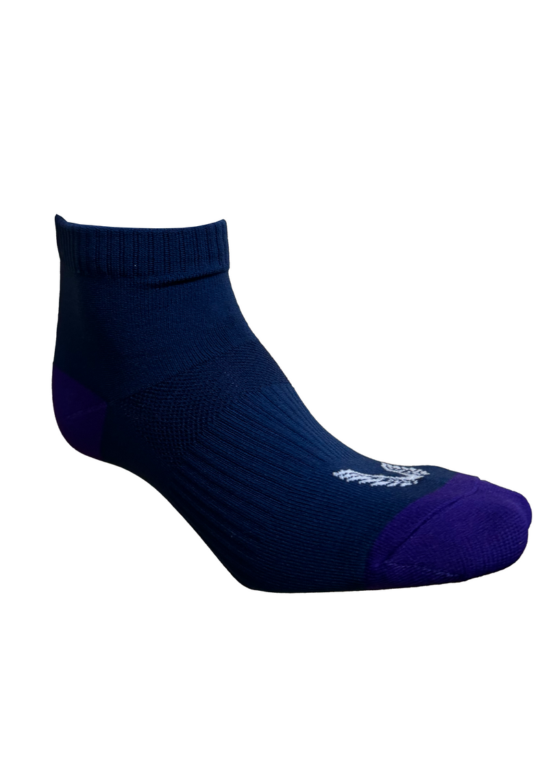 Castore NRL Ankle Socks Navy- Purple <BR> JCMLRS