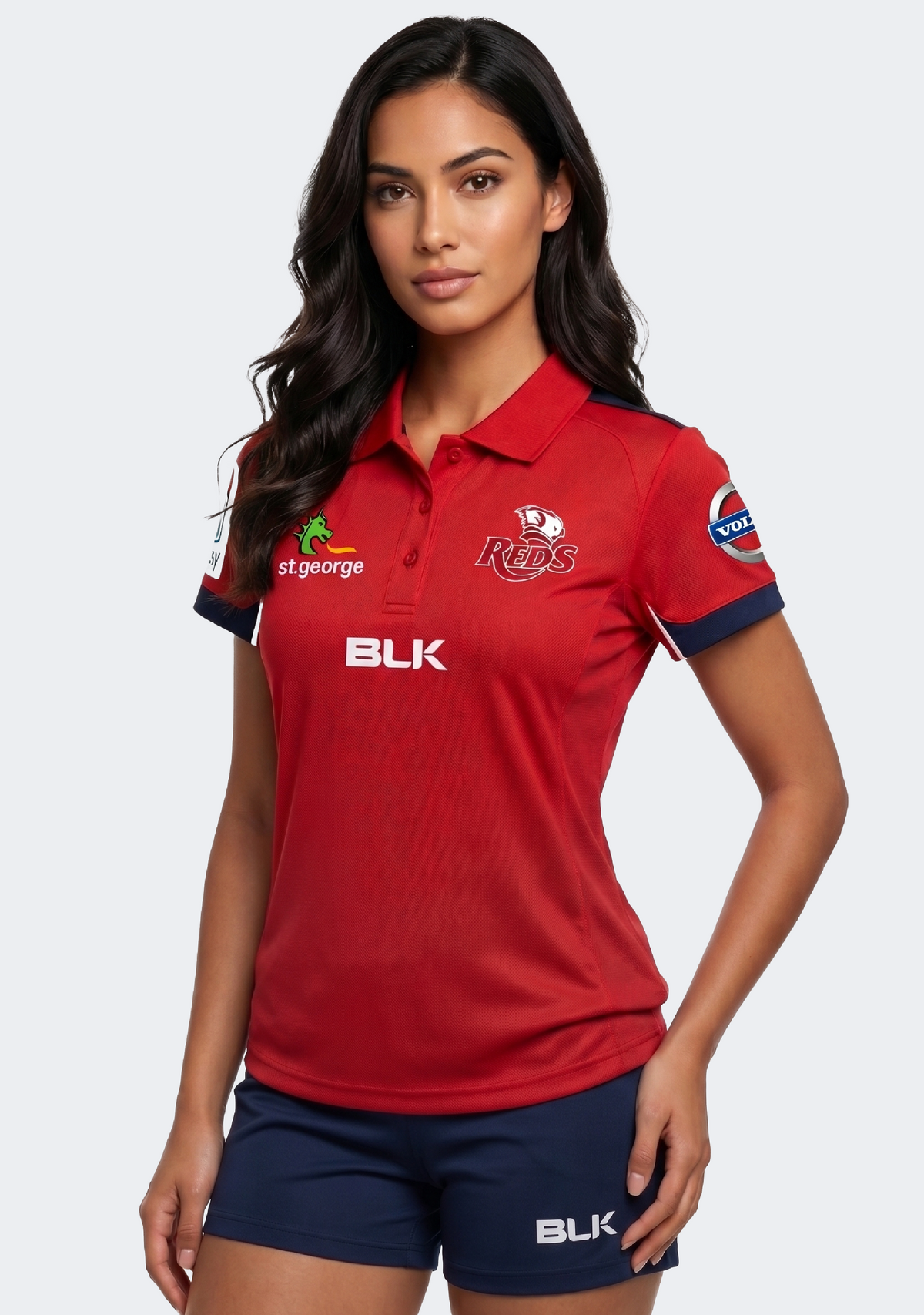BLK Women's Queensland Reds 2015 Media Polo
