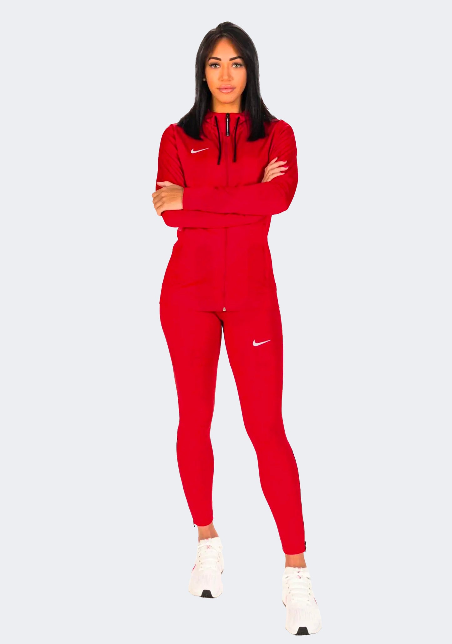 Nike Women's Full Zip Basketball Hoodie Red