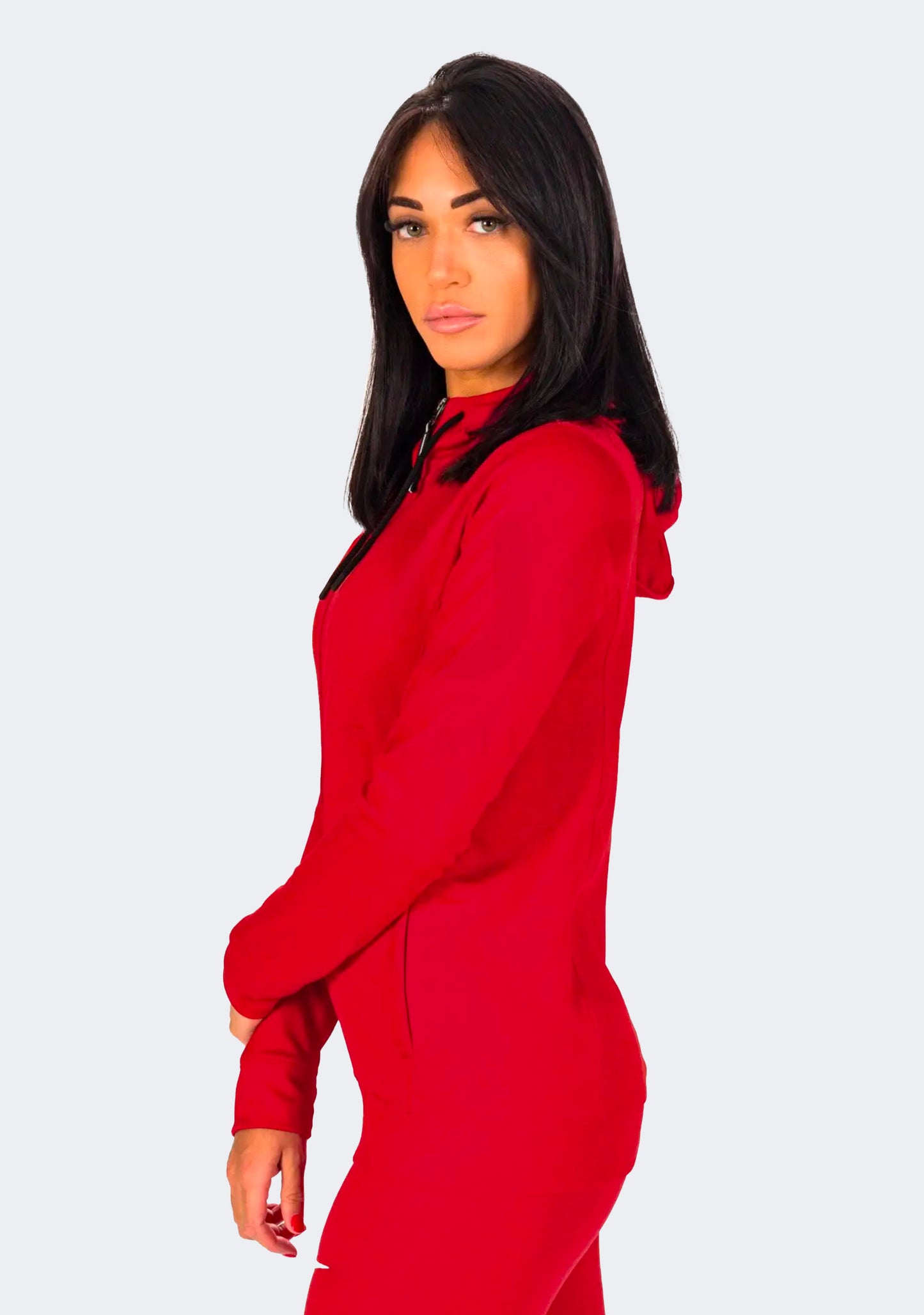 Nike Women's Full Zip Basketball Hoodie Red