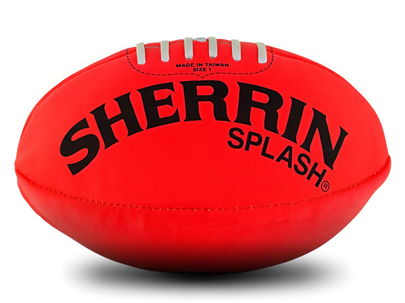 Sherrin Neoprene Splash Football Size 1 Red <br> 4411/SPLASH/RED
