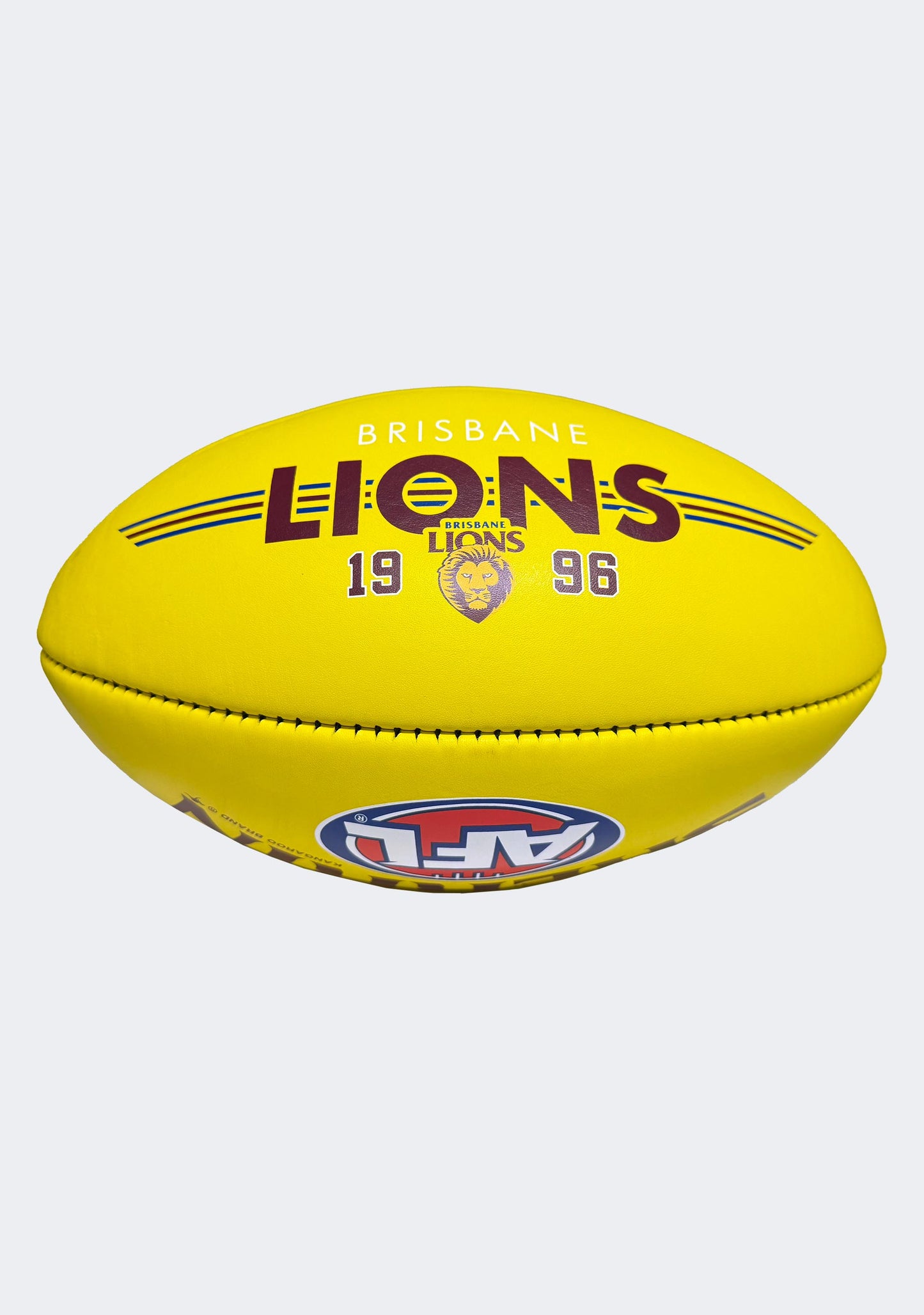 Sherrin AFL Brisbane Lions Team Yellow Leather Football