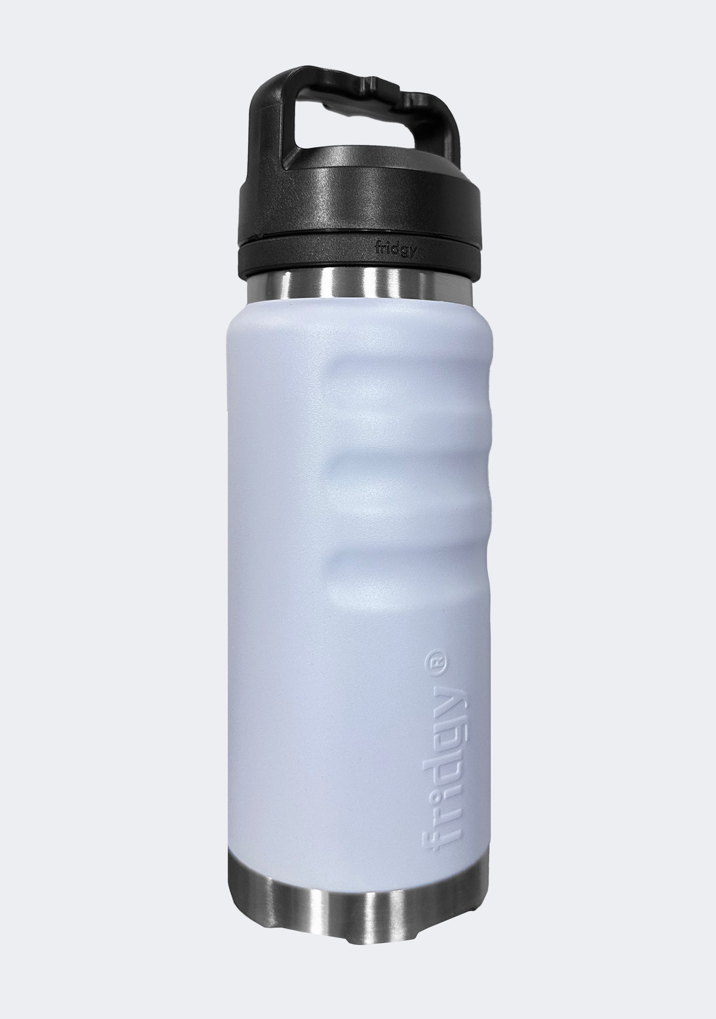 Fridgy 780mL Grip Range Dual Lid Water Bottle Arctic White