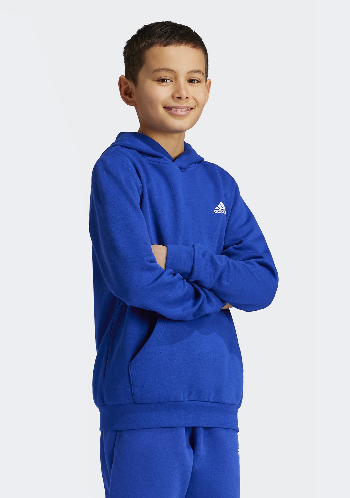 Adidas Kids' Essentials Small Logo Feel Cozy Fleece Hoodie
