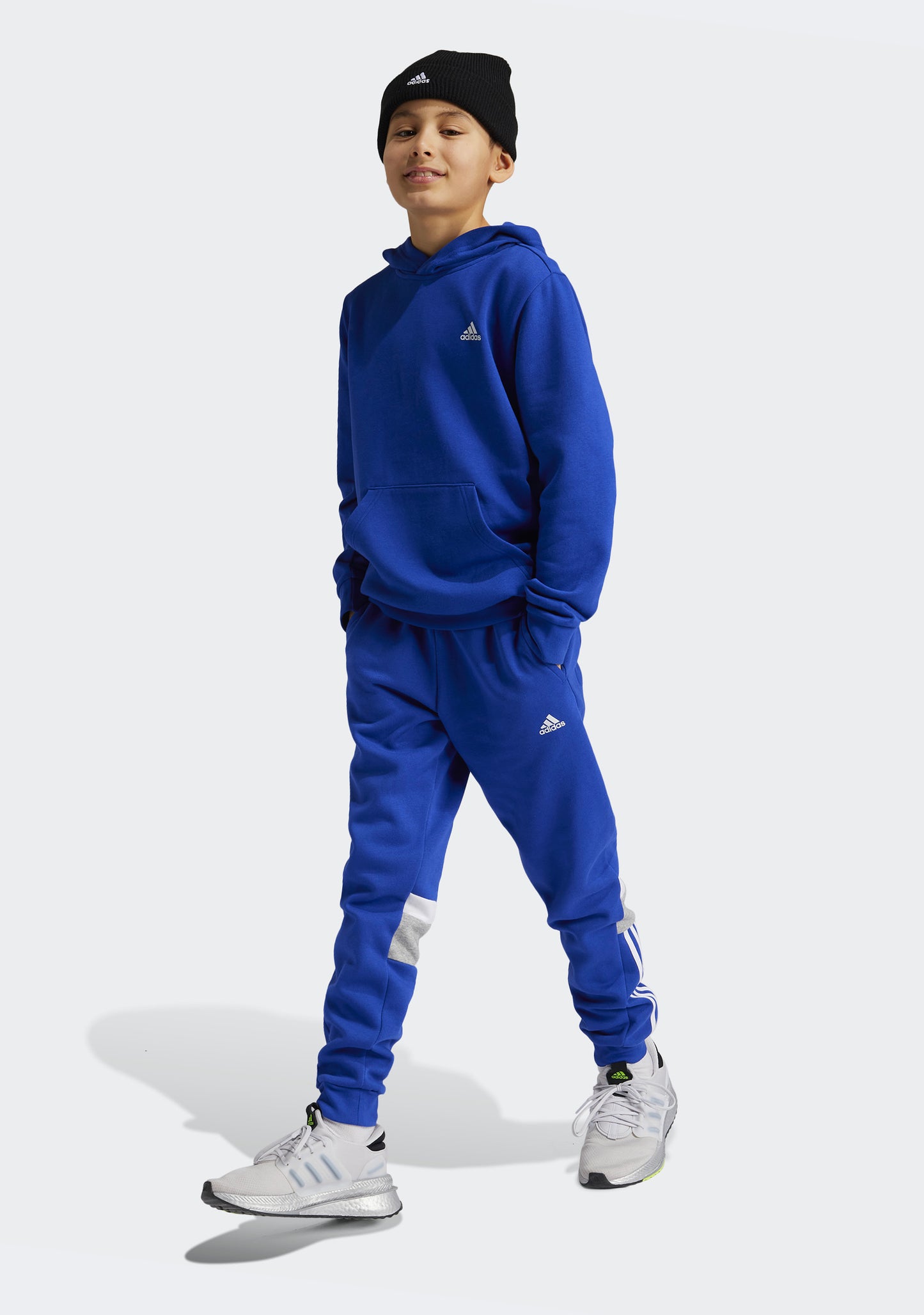 Adidas Kids' Essentials Small Logo Feel Cozy Fleece Hoodie