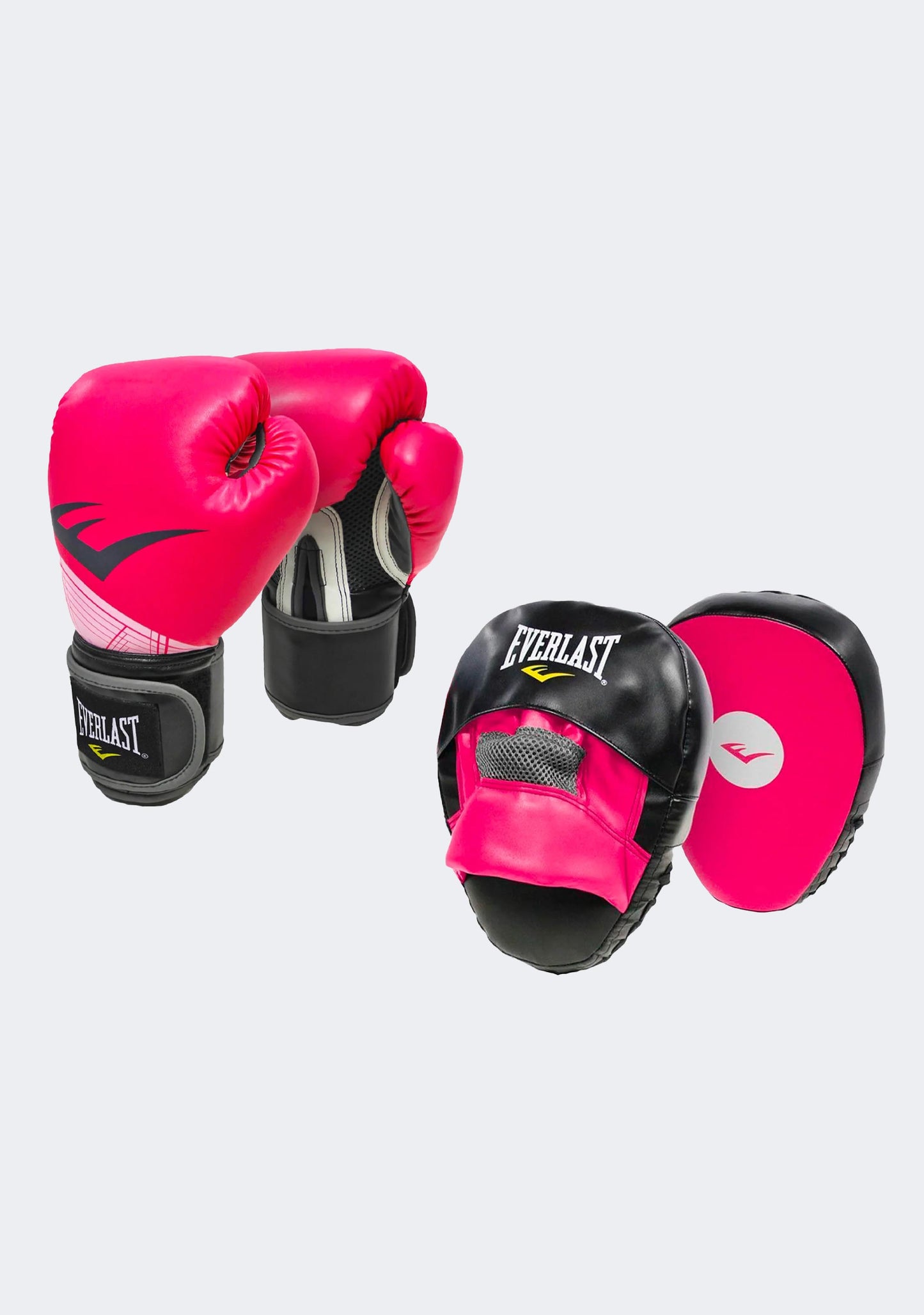 Everlast Advance Glove and Mitt Combo Pink
