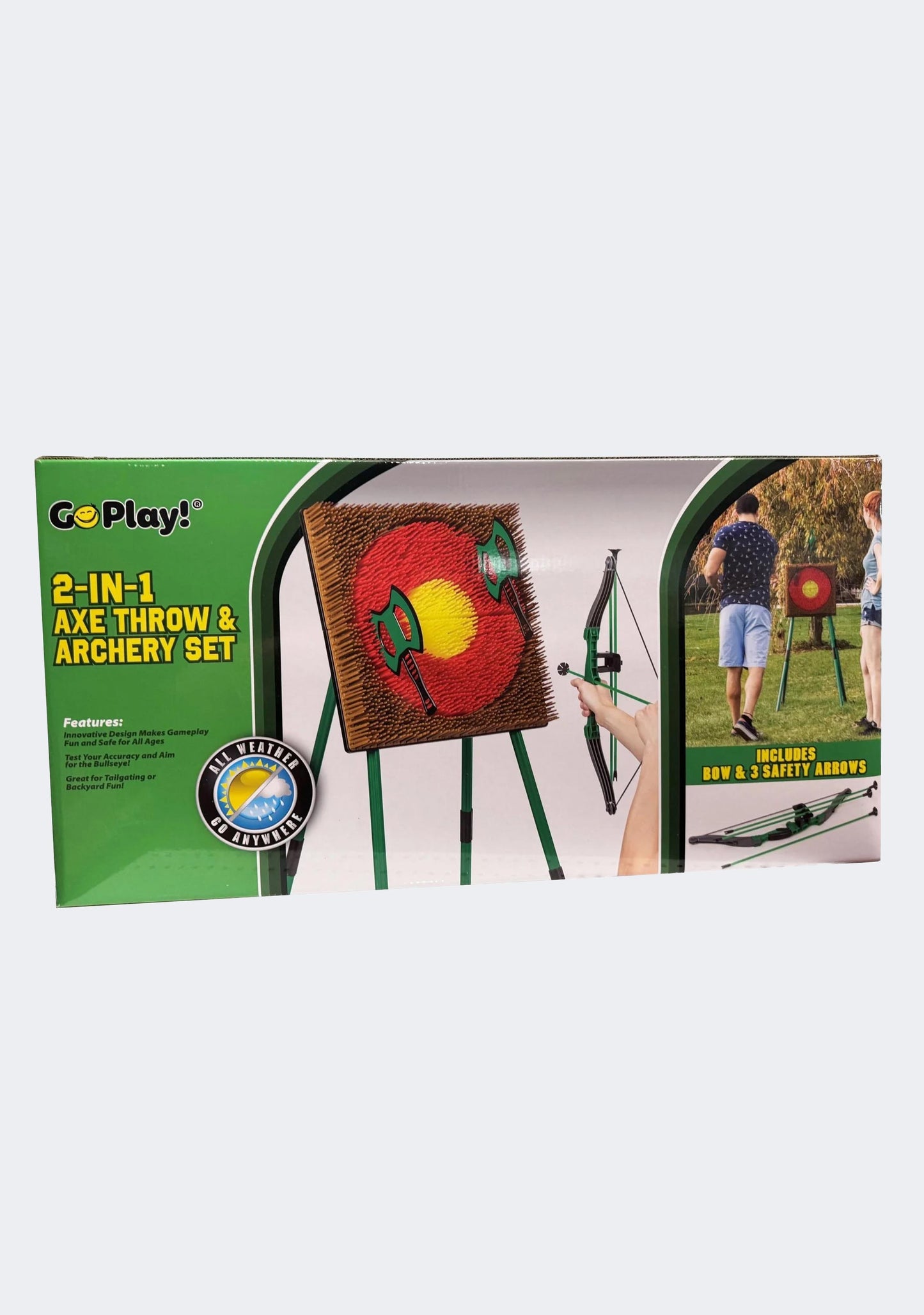 Go Play! 2 in 1 Axe Throw & Archery Set