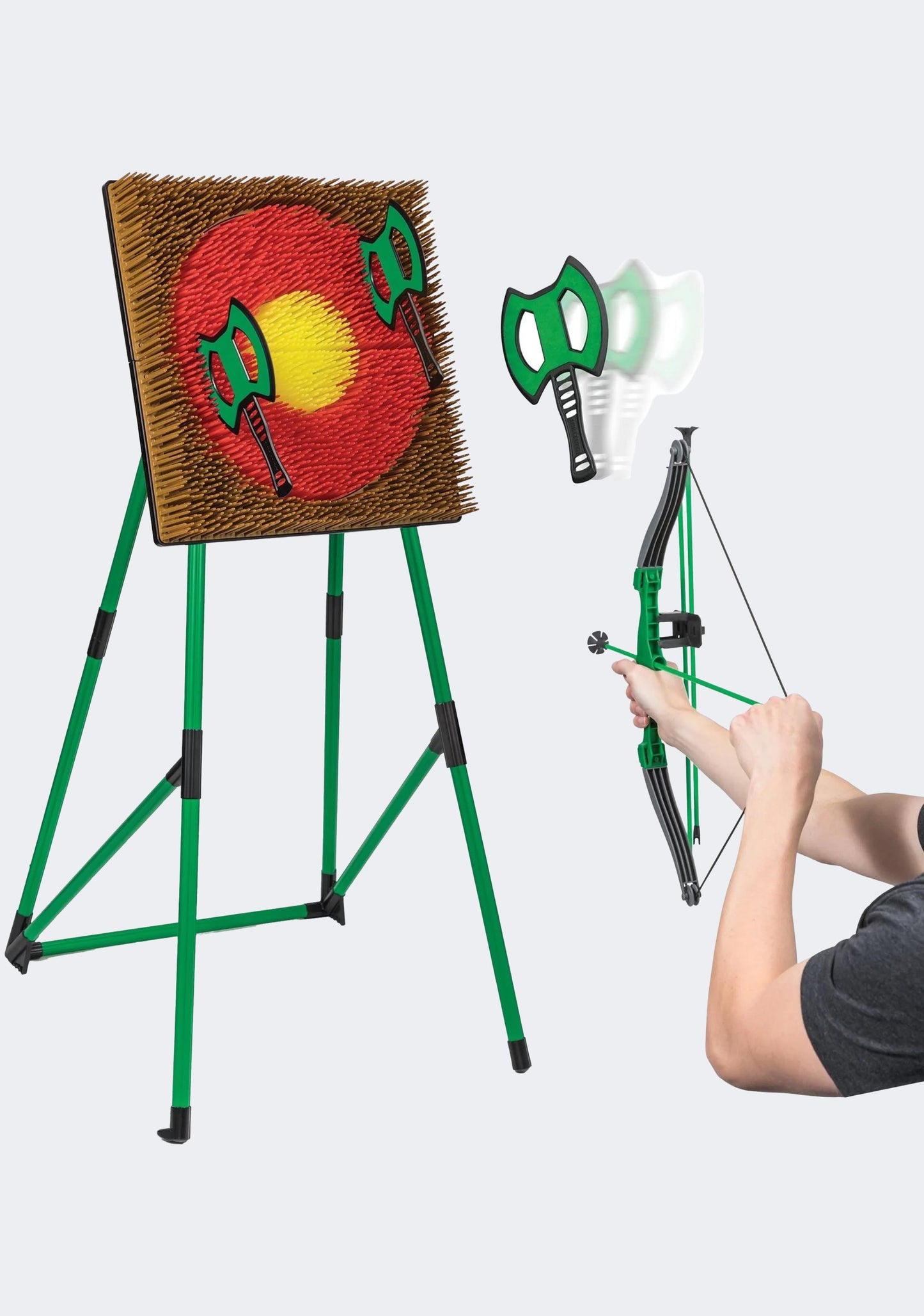 Go Play! 2 in 1 Axe Throw & Archery Set