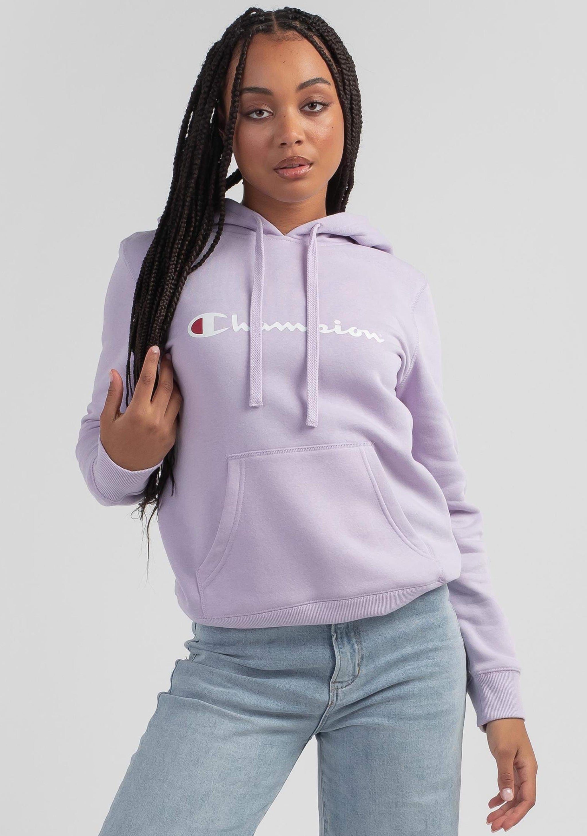 Champion Women’s Script Hoodie Lilac