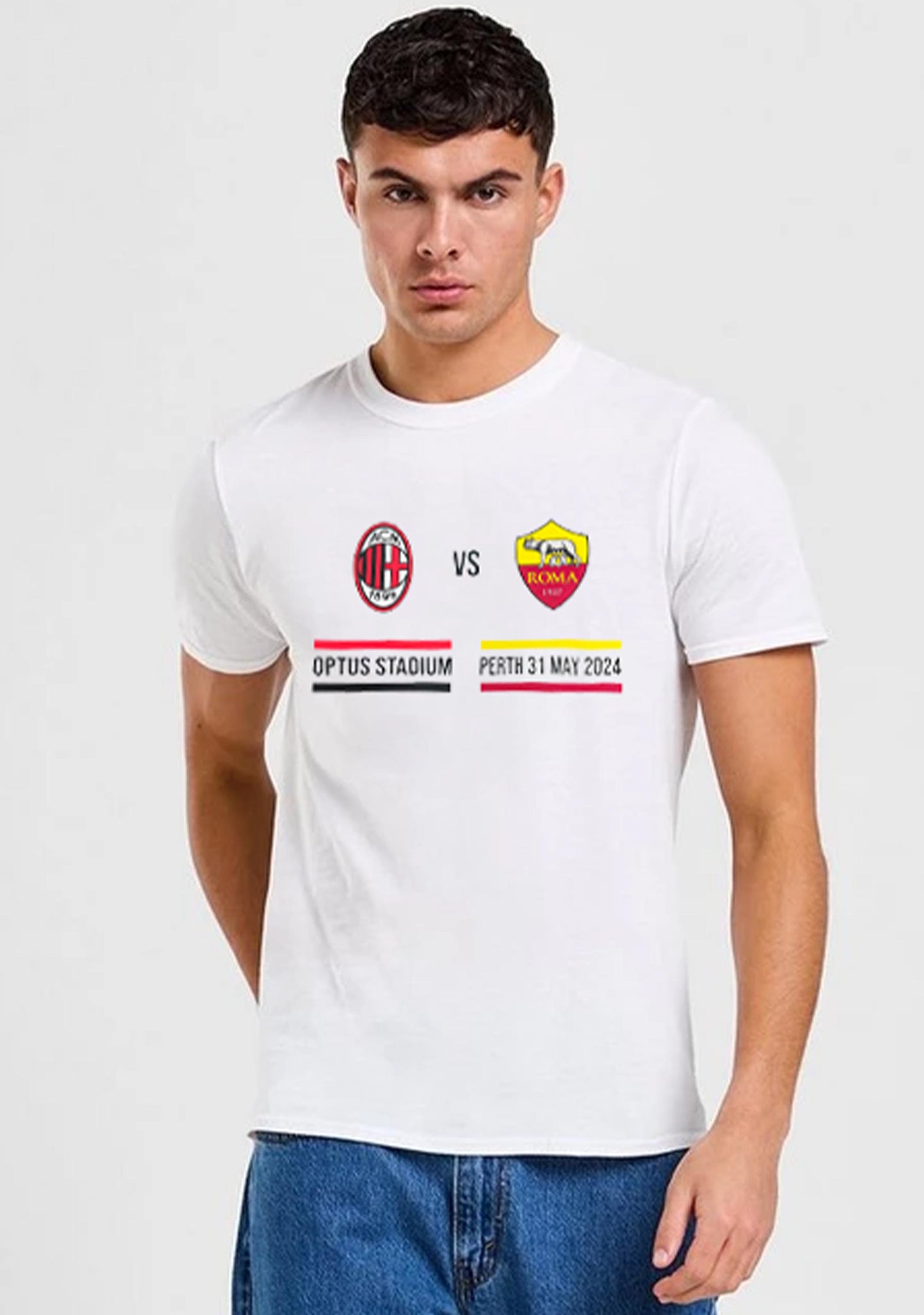 AC Milan vs AS Roma Perth Tour Event Tee <br>