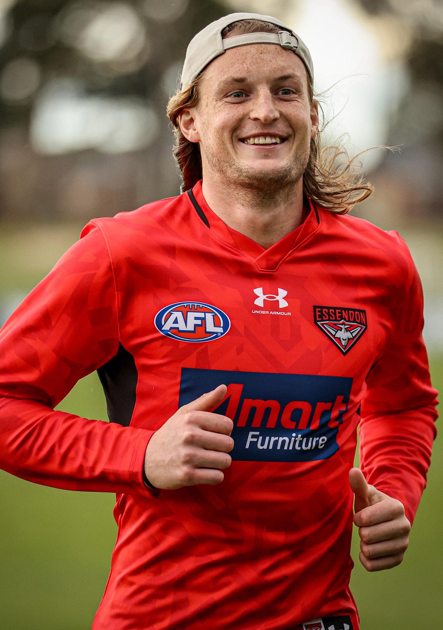 Under Armour Mens Essendon Long Sleeve Guernsey