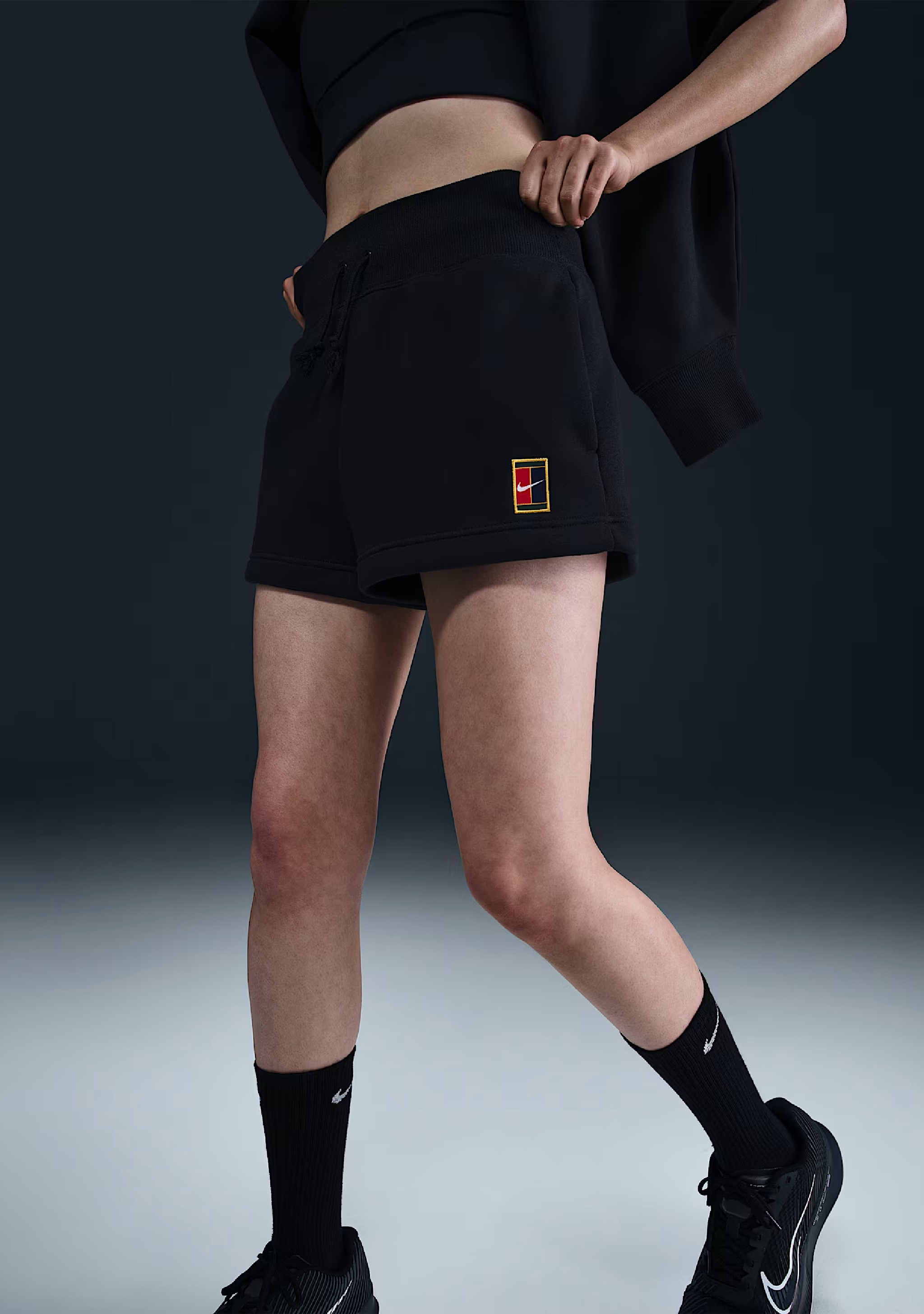 Nike Court Phoenix Fleece Women's High-Waisted Loose Shorts