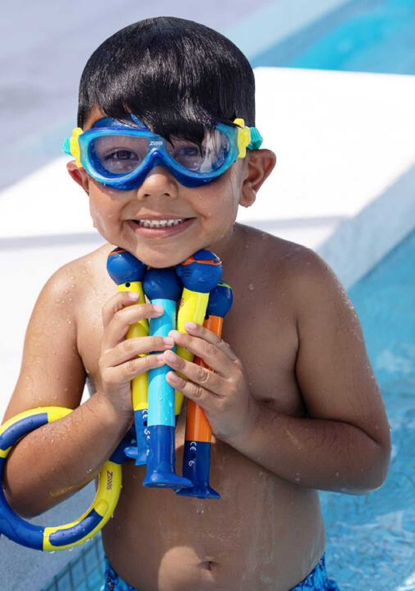 Zoggs Kids' Phantom Mask Blue/Turqoise