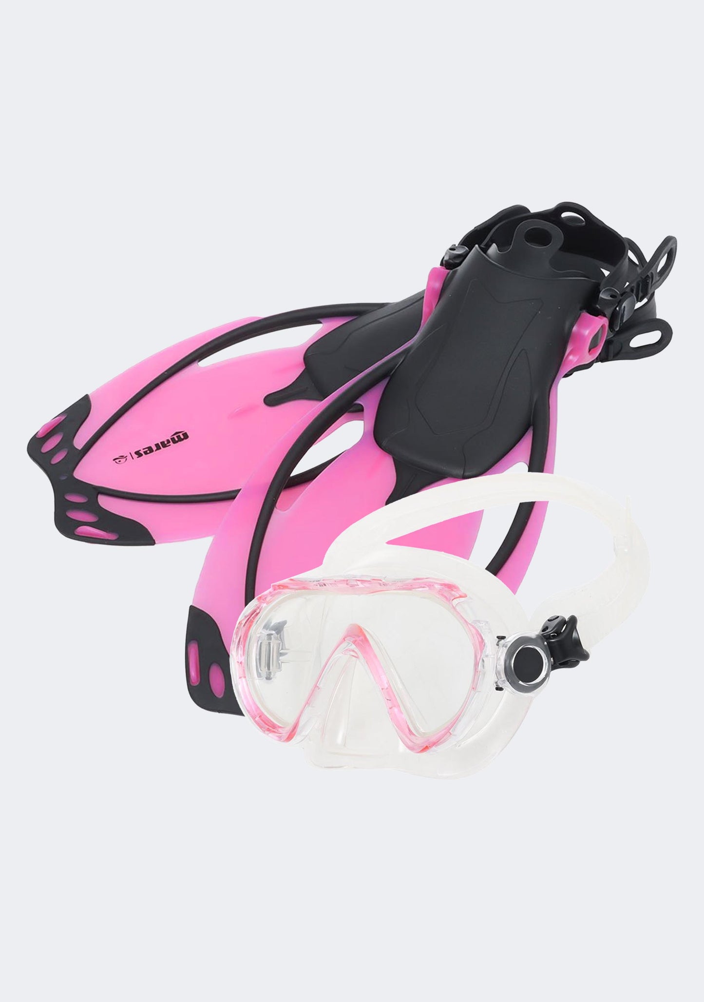 Mares Kids' Seahorse Allegra Snorkel and Fins Set Pink