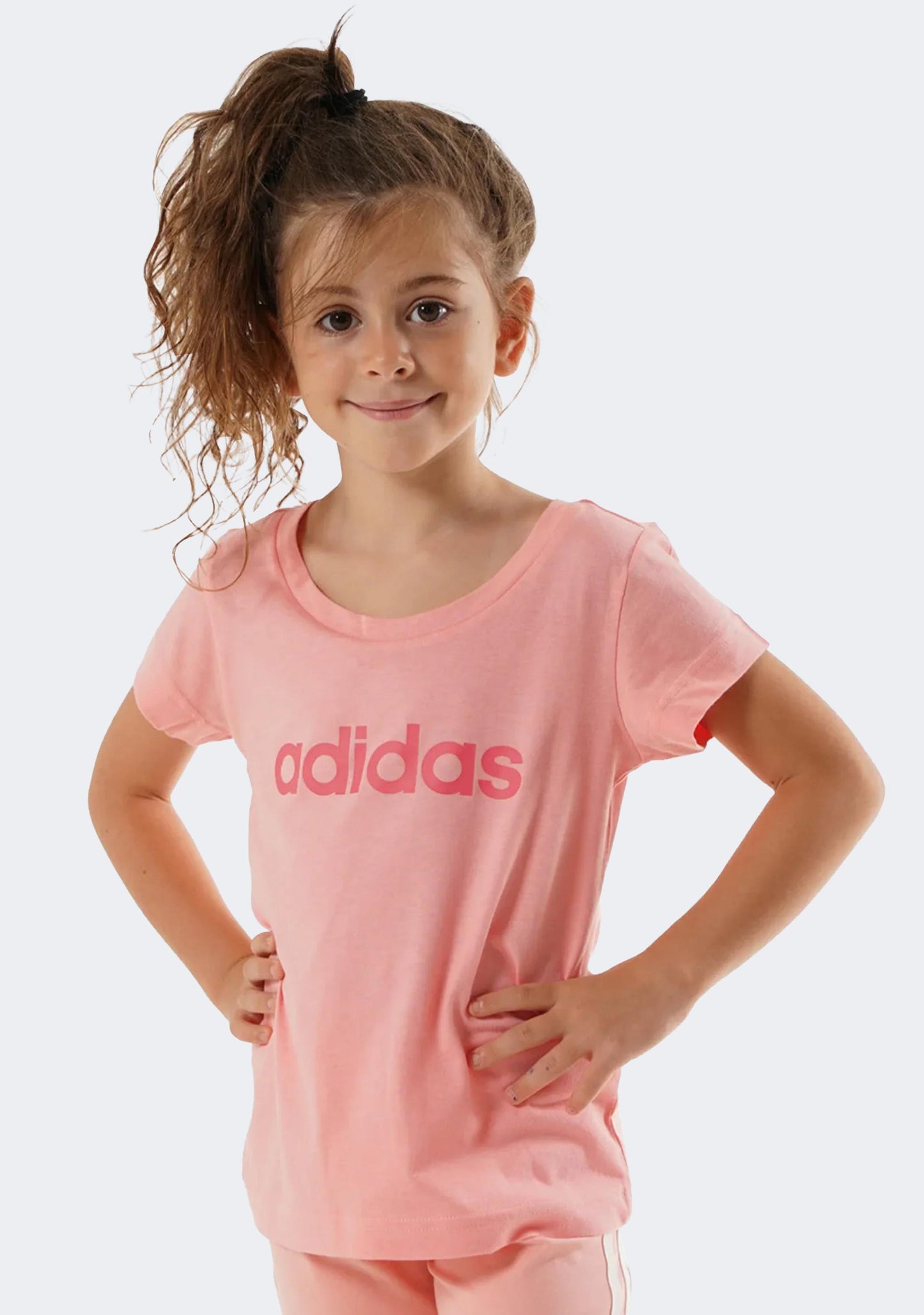 Adidas Junior Esssentials Linear Cotton Tee