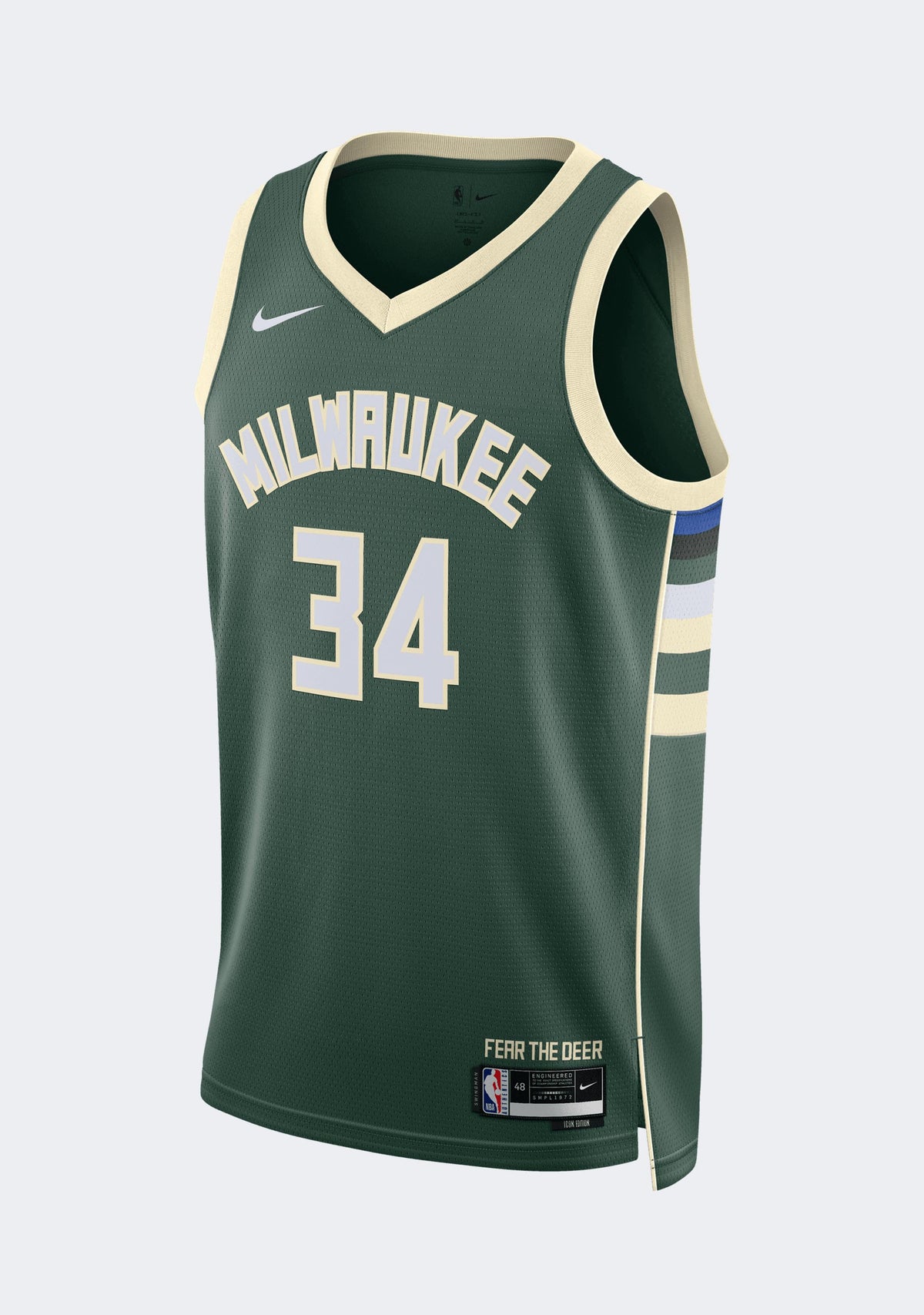 Nike Men's Milwaukee Bucks 22/23 Giannis Antetokounmpo Icon Edition Swingman NBA Jersey