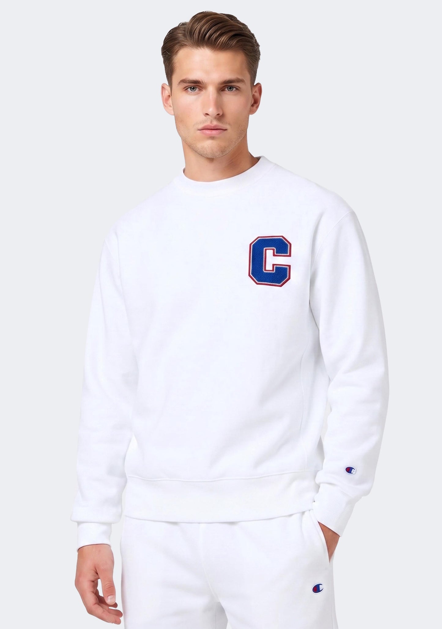 Champion Men's Rochester C Logo Crew