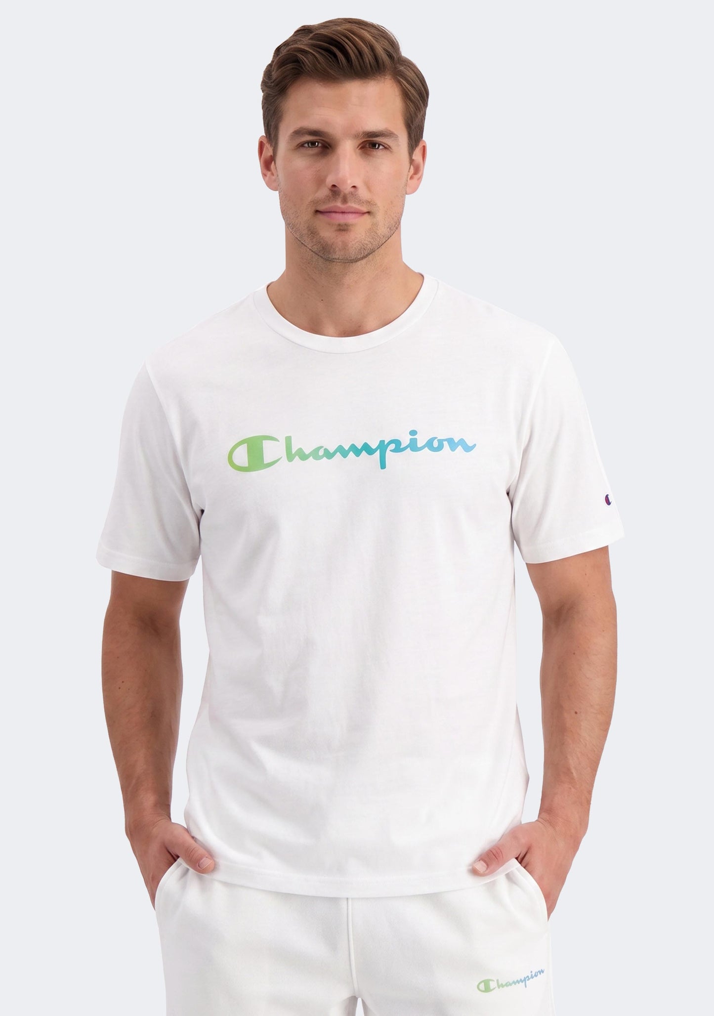 Champion Men's Ombre Logo Script Tee