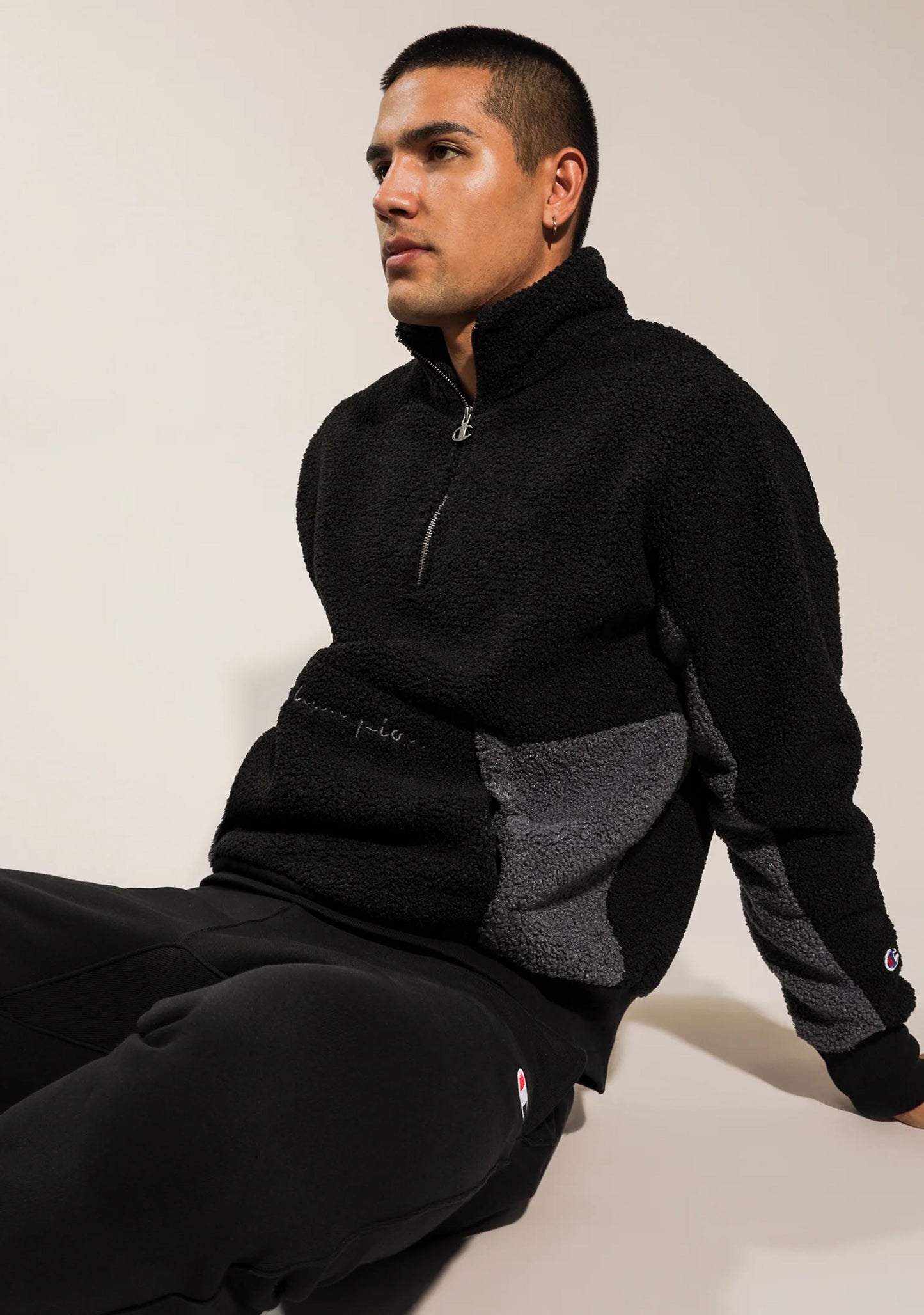 Champion Men's LFS Sherpa Qtr Zip Jacket