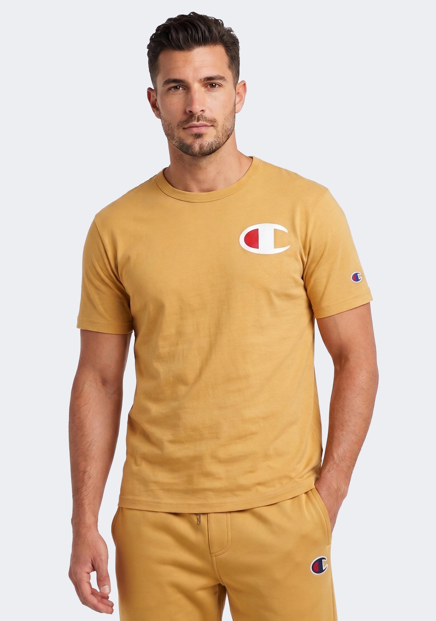 Champion Men’s C Logo Short Sleeve Tee Soft Terain