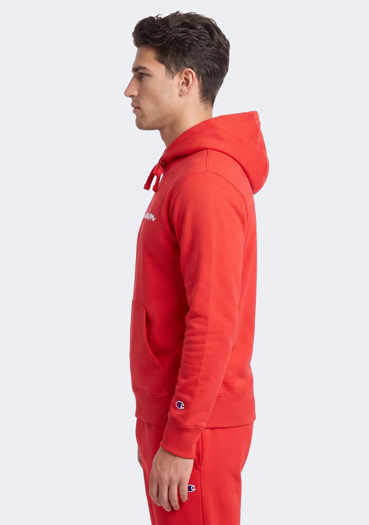 Champion Men’s Script Hoodie Red