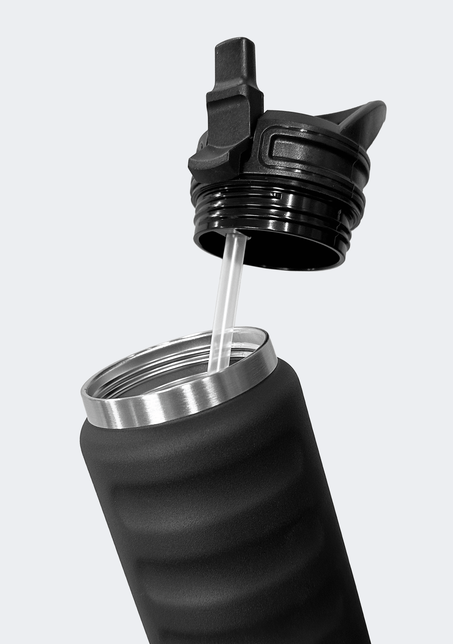 Fridgy 780mL Grip Range Sippy Lid Water Bottle Black
