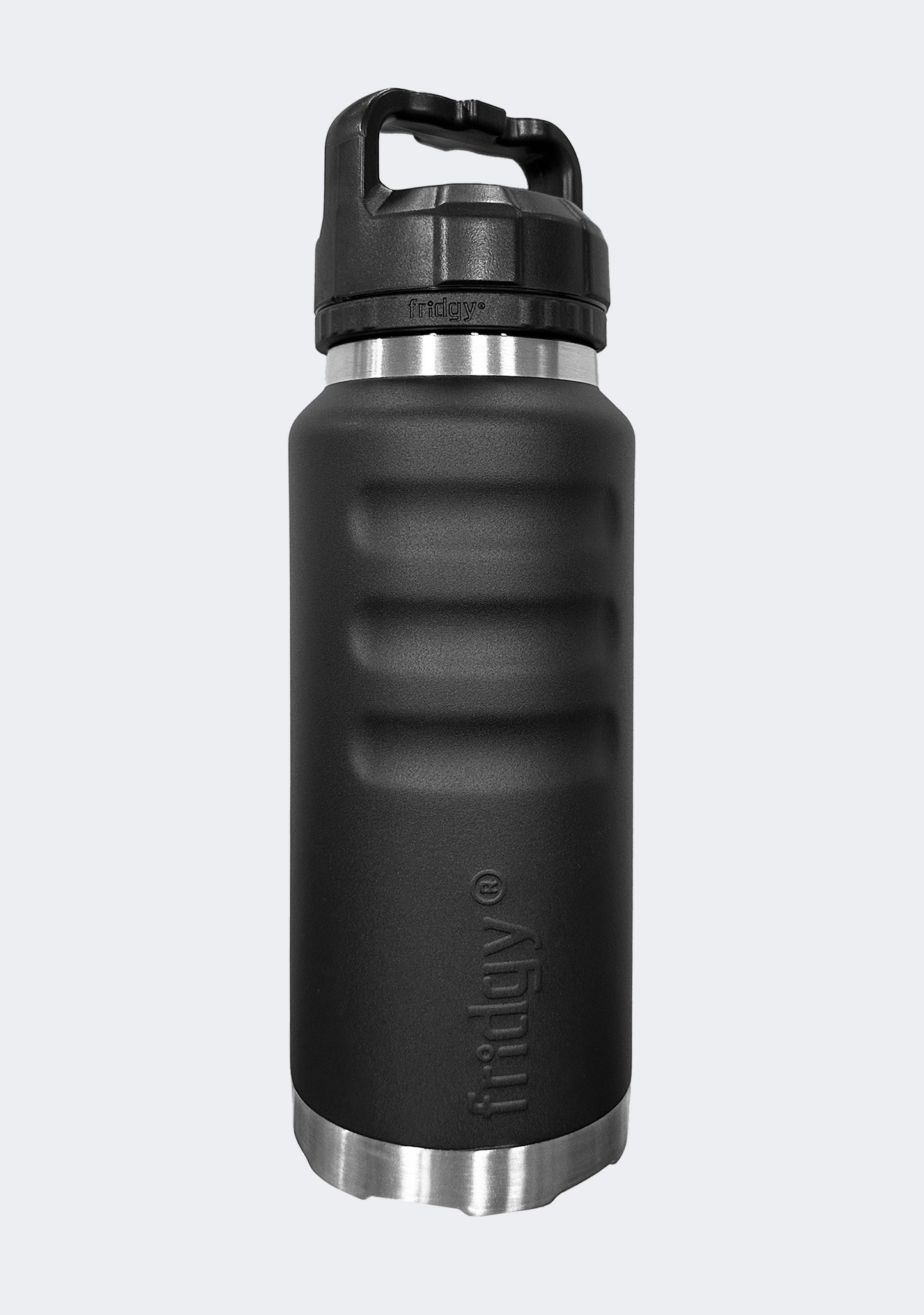 Fridgy 1080mL Grip Range Dual Lid Water Bottle Black