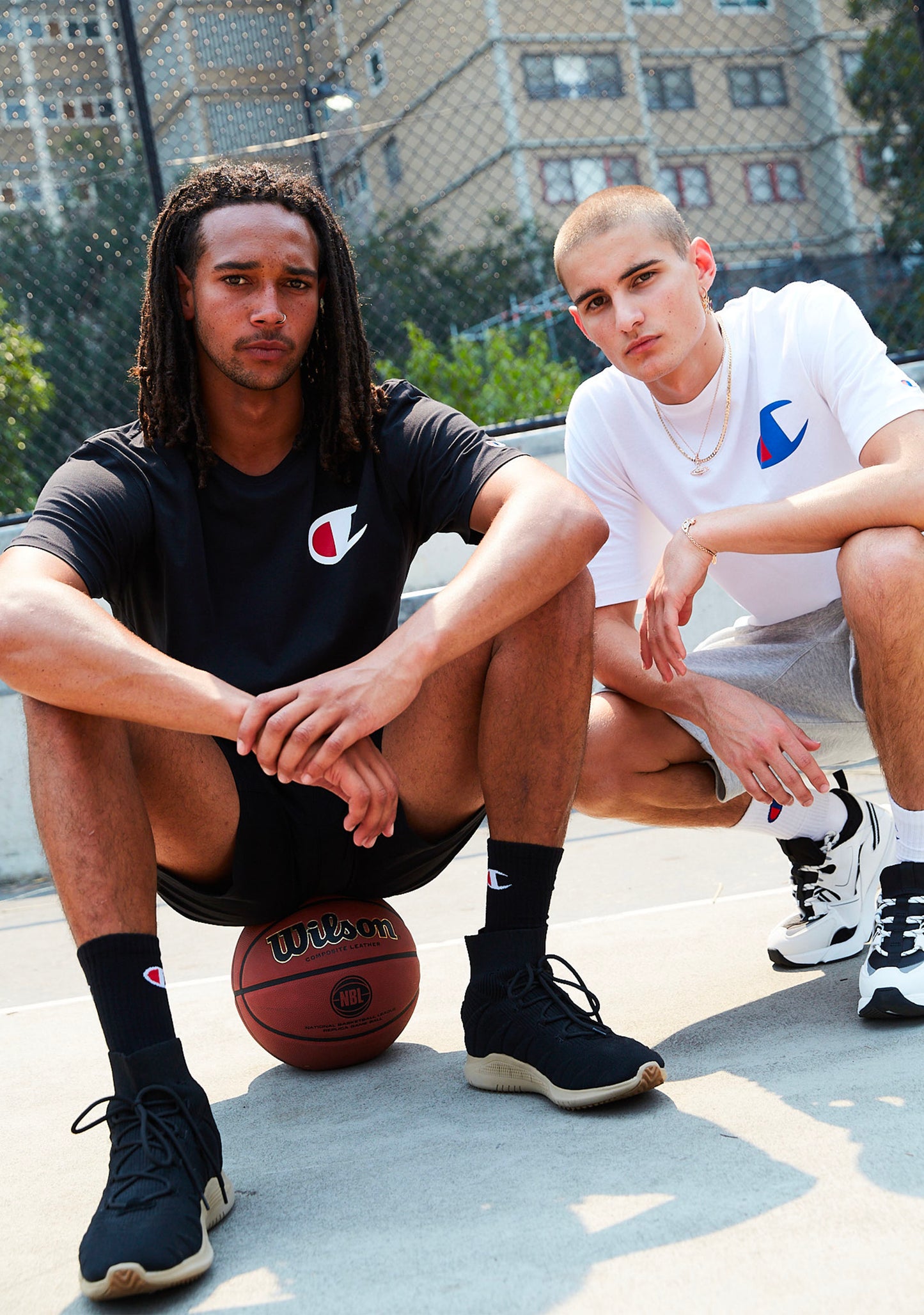 Champion Men’s C Logo Short Sleeve Tee Black