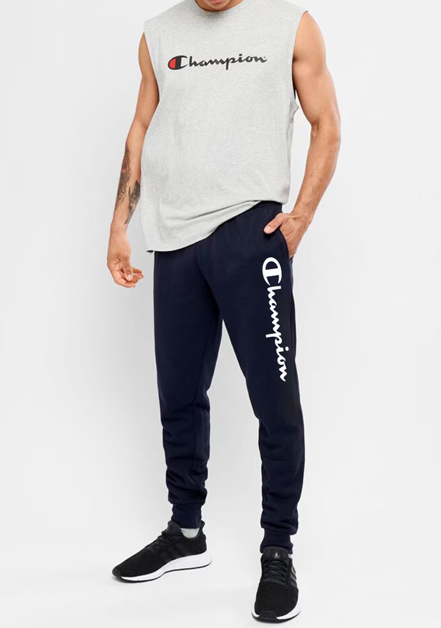 Champion Men's EU Rochester Script Joggers