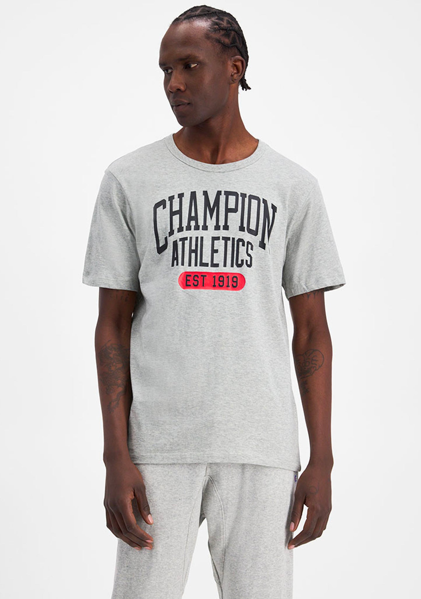 Champion Men's SPS Graphic Print Tee Grey