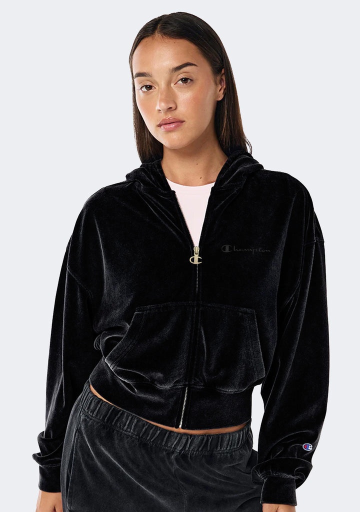 Champion Women's Rb Velour Zip Hoodie