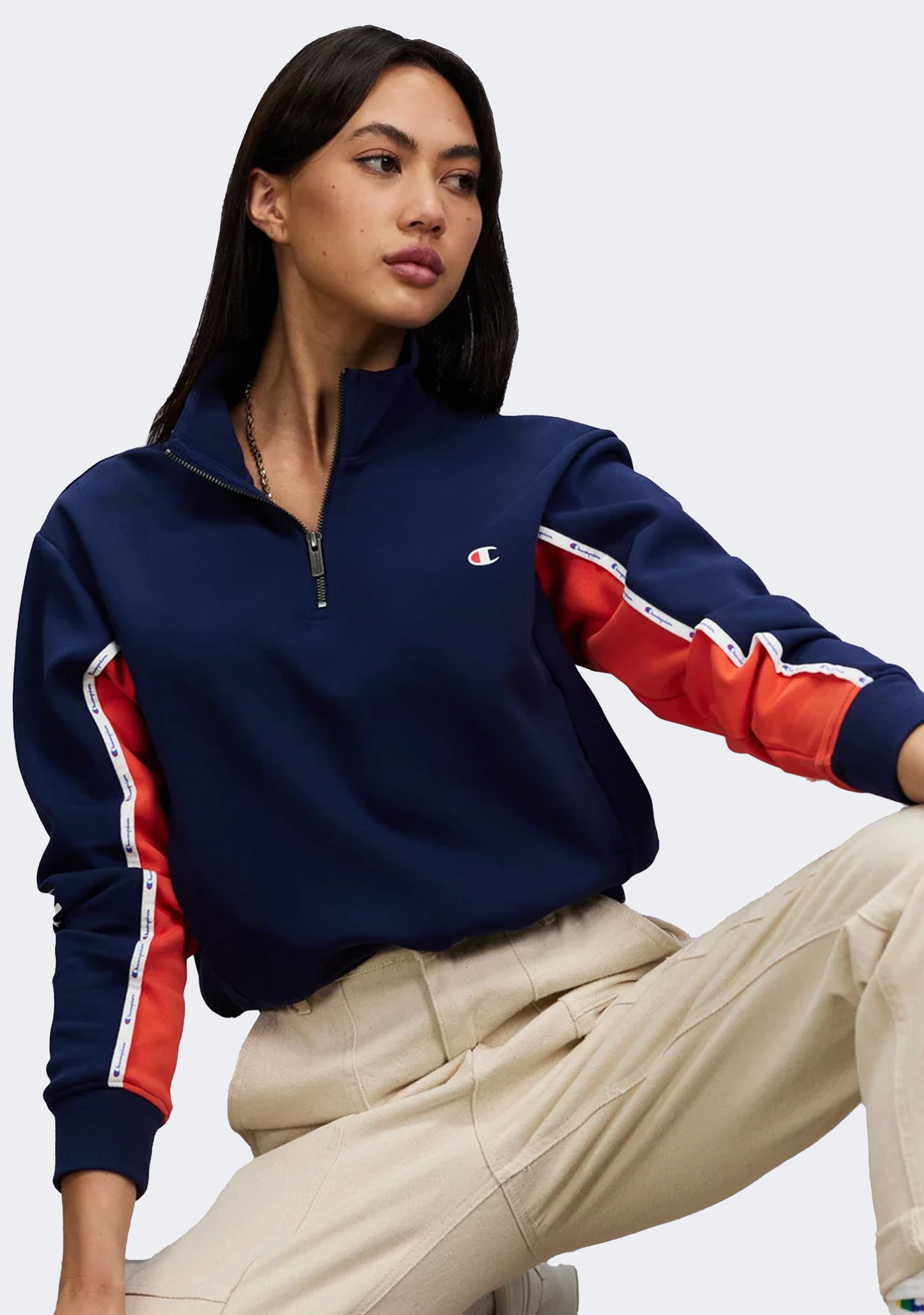 Champion Womens Rochester Quarter Zip Crew