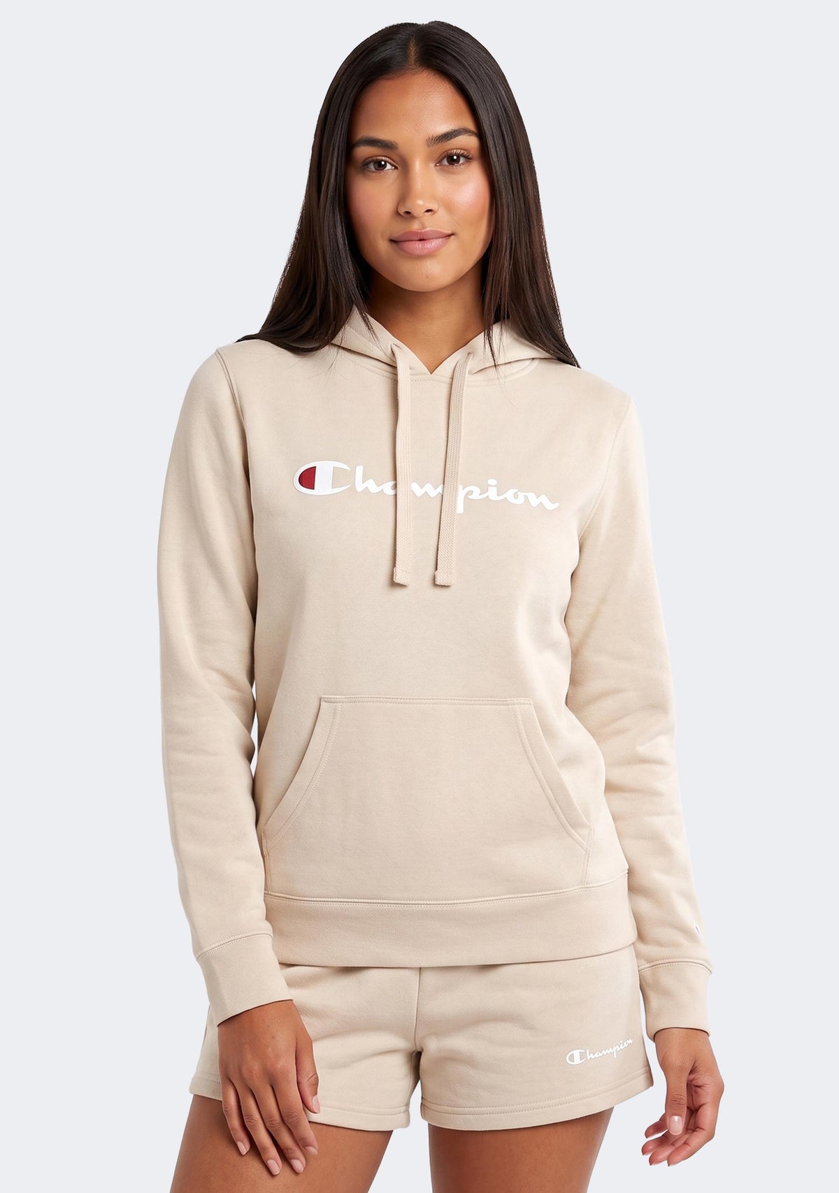 Champion Women’s Script Hoodie Cream