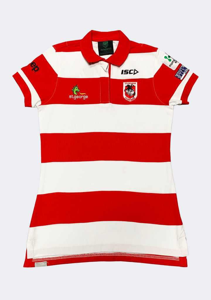 ISC Women's St George Illawarra Dragons Striped Polo
