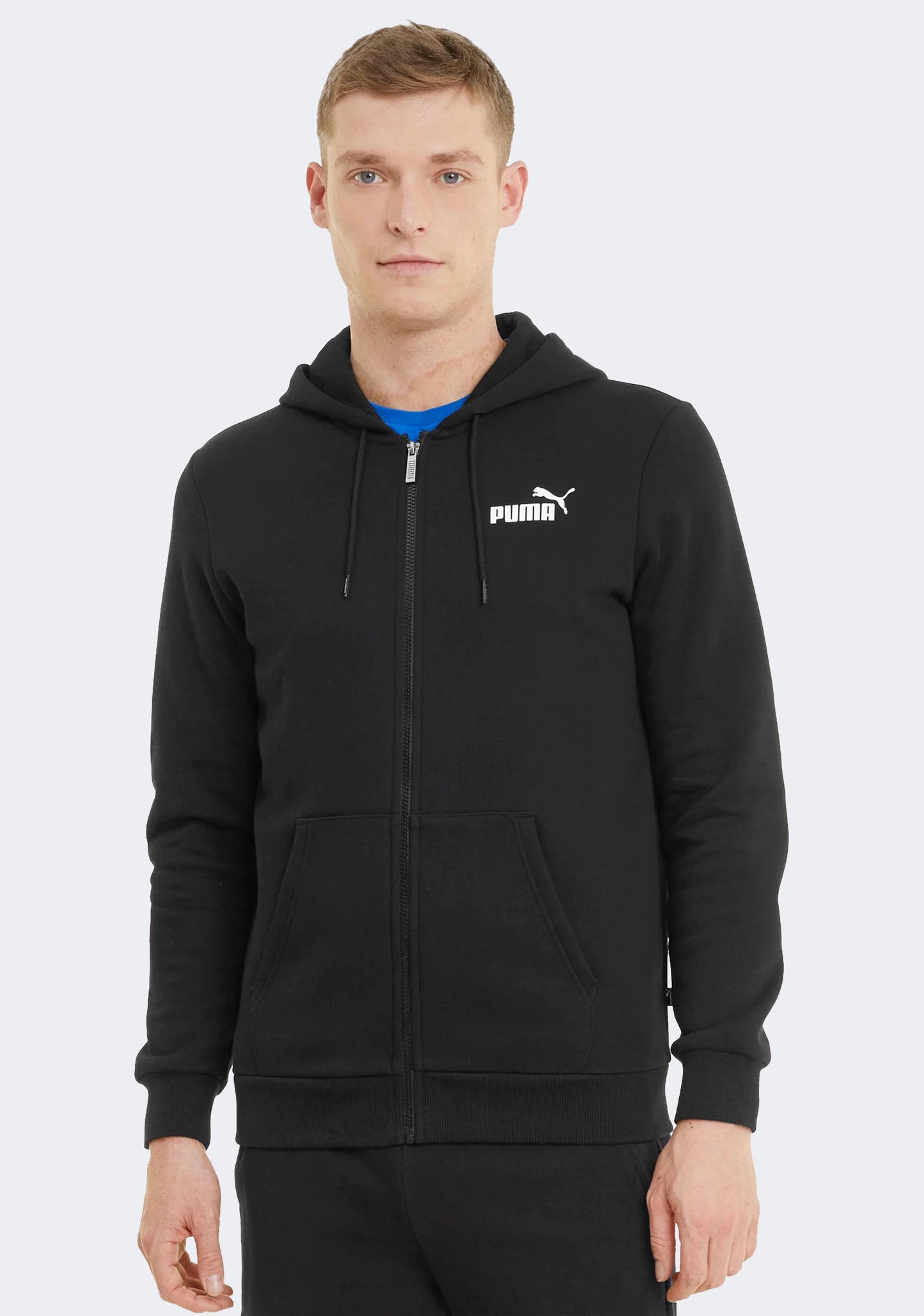 Puma Men's Essential Small Logo Full Zip Hoodie