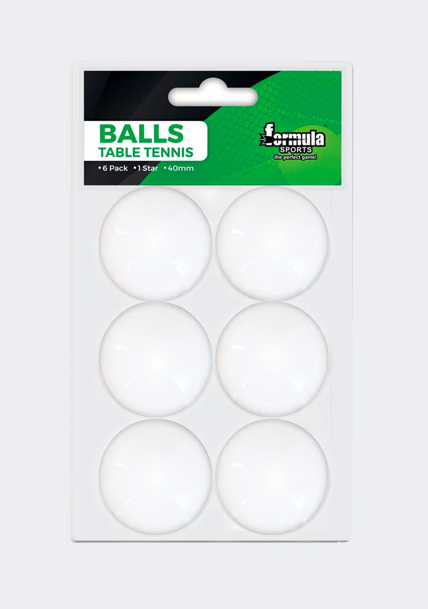 Formula Sports 6 Pack Table Tennis Balls