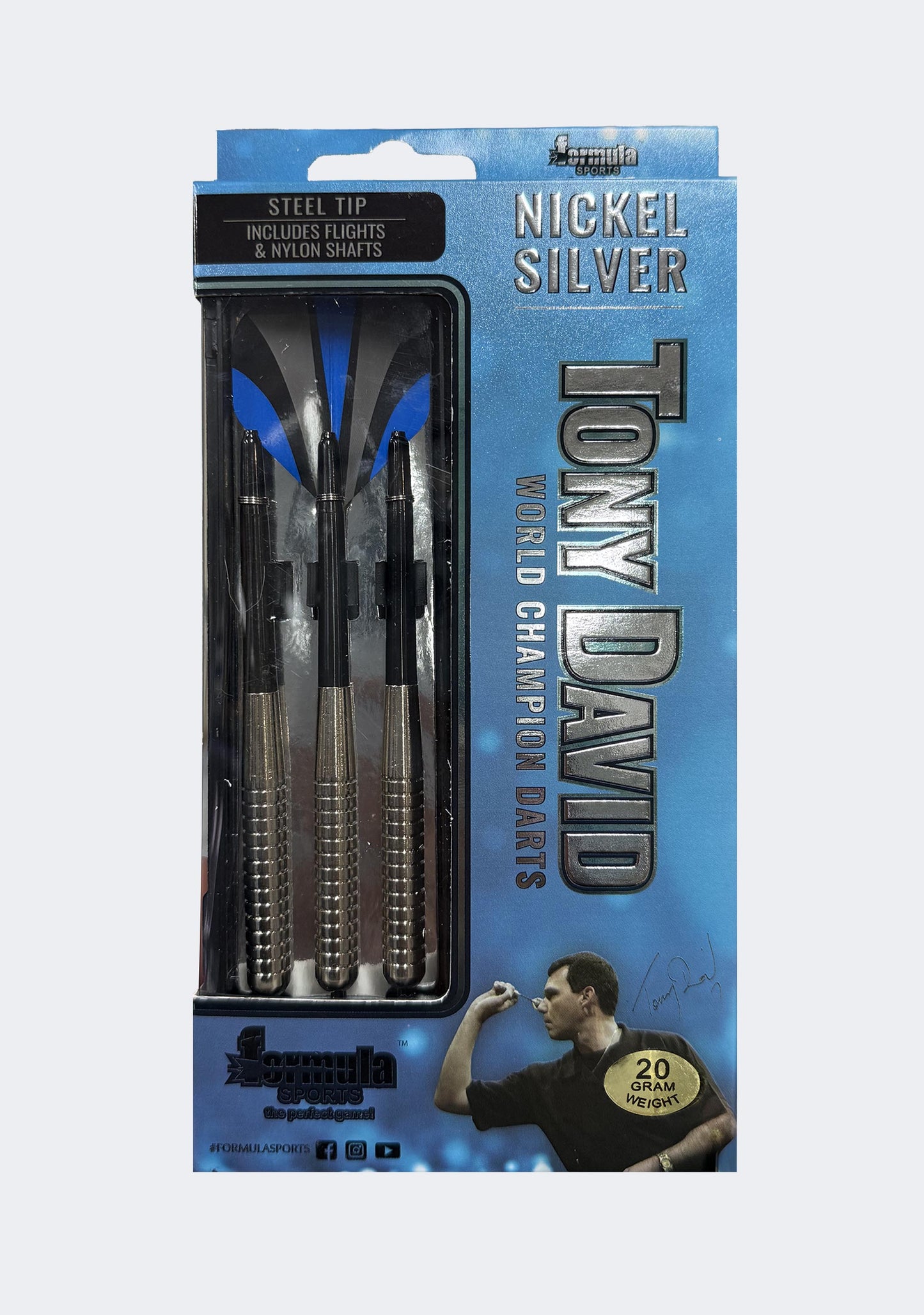 Formula Sports Tony David Nickel Silver Darts (20g)